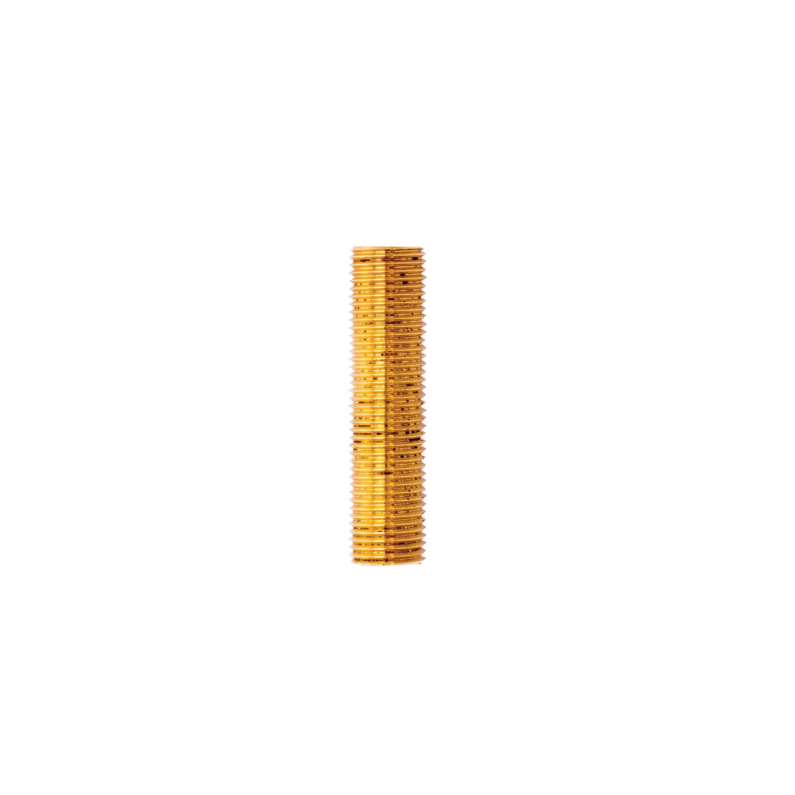 23423 SOLID BRASS ESCUTCHEON NIPPLE, 9/16 - 18T, 2