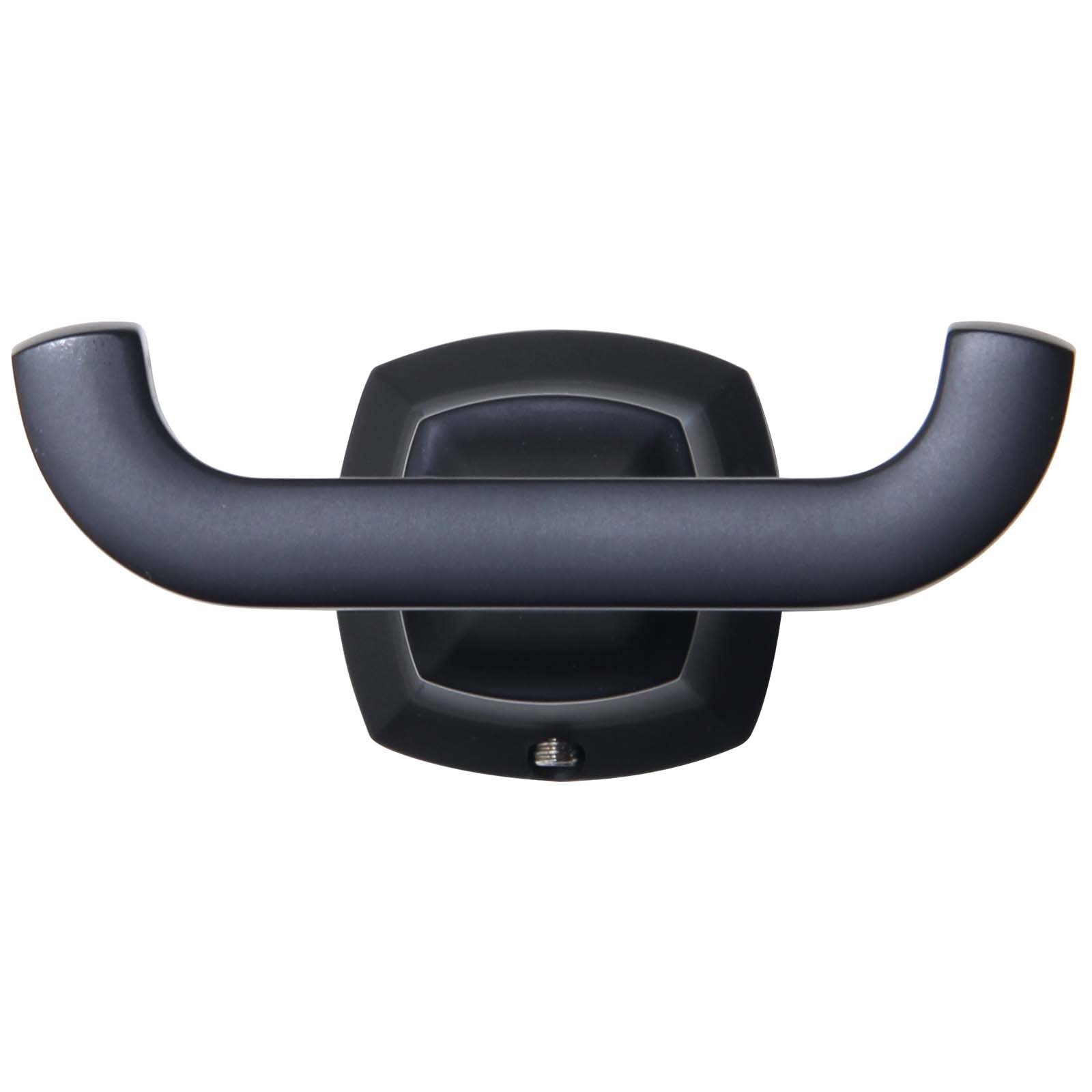 81653 ARCHITEC DOUBLE CLOTHES HOOK, MATTE BLACK