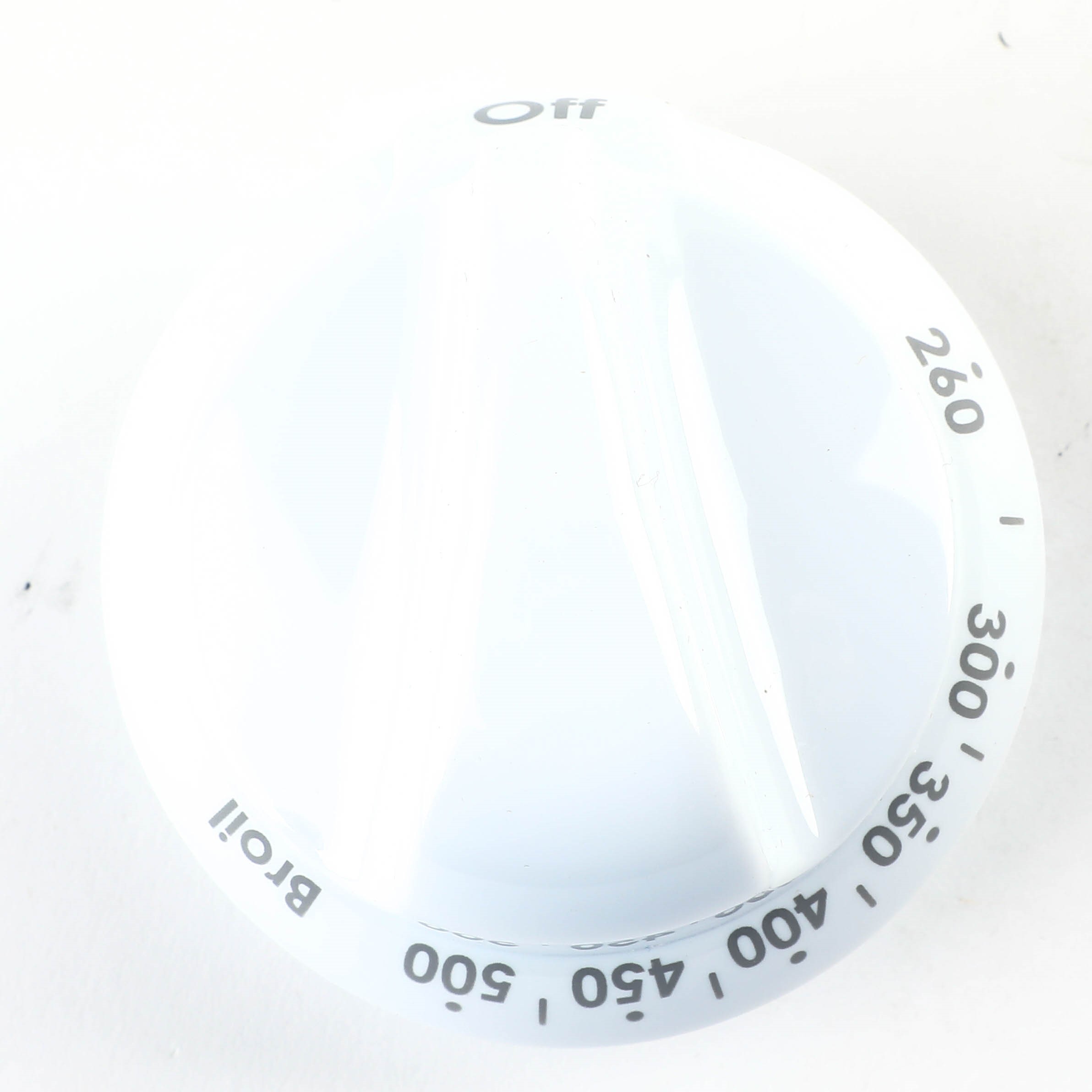 WB03K10244 - RANGE THERMOSTAT KNOB - WHITE