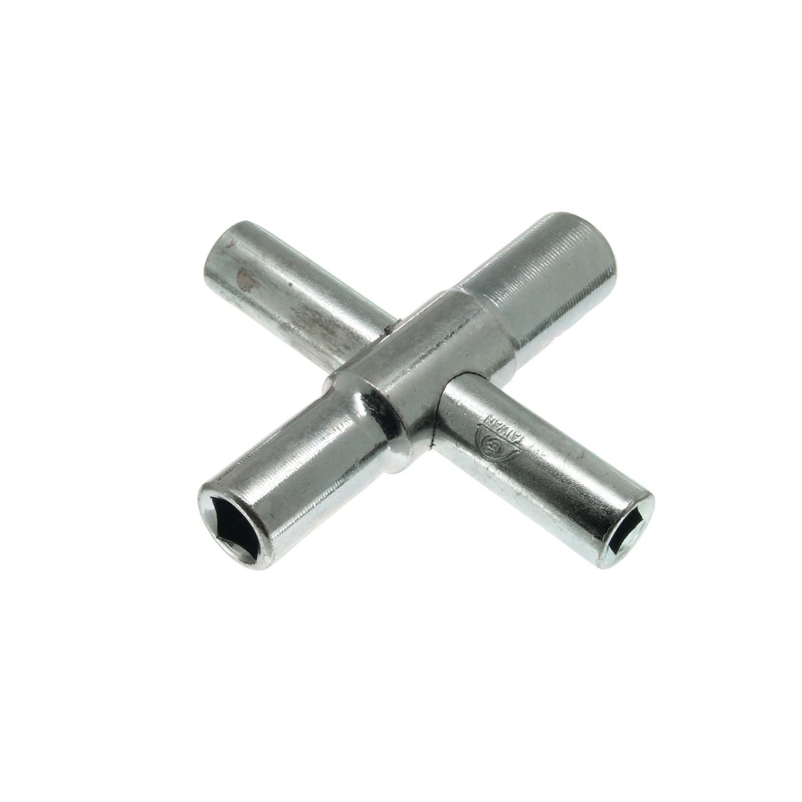 36332 STEEL 4-IN-1 SILLCOCK KEY FOR 1/4 9/32 5/16 AND 11