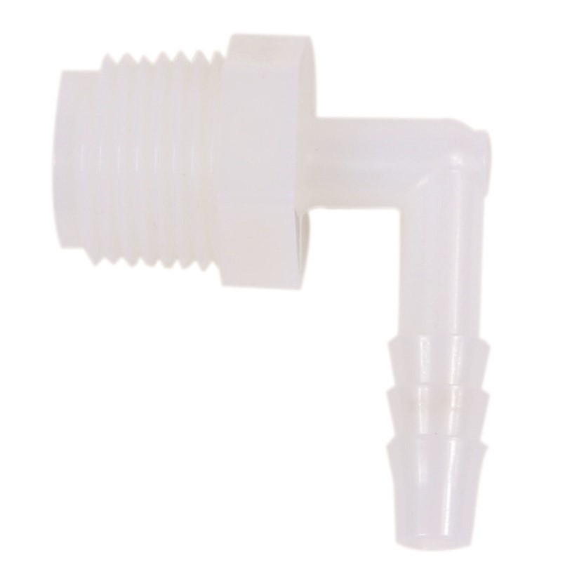 52690 3/8 MIP X 1/4 BARB NYLON 90 DEG REDUCING ELBOW