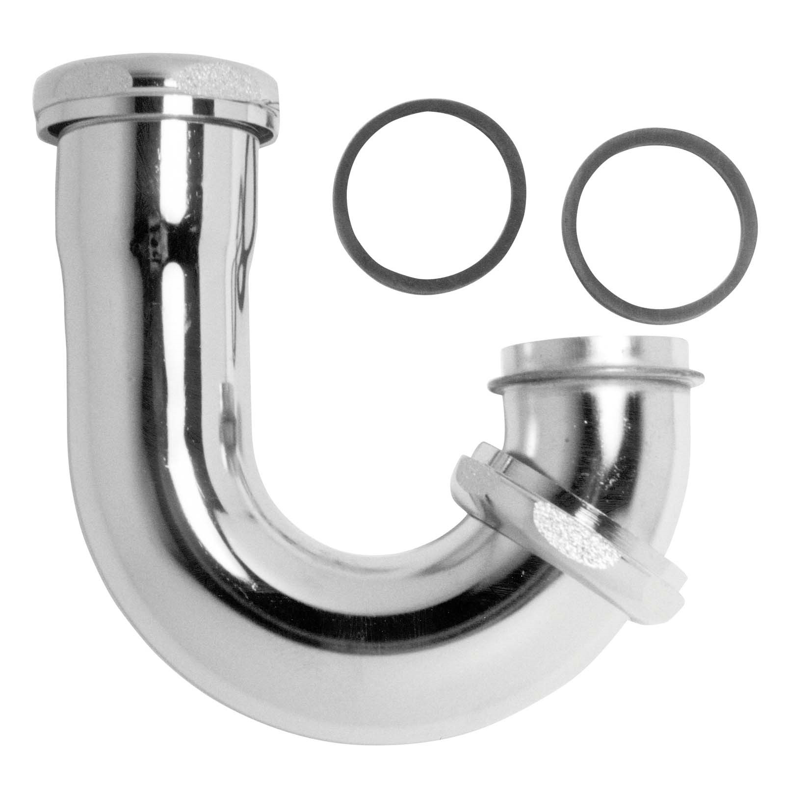 50822 1-1/2 20 GAUGE SLIP JOINT J-BEND WITH DIE-CAST NUT