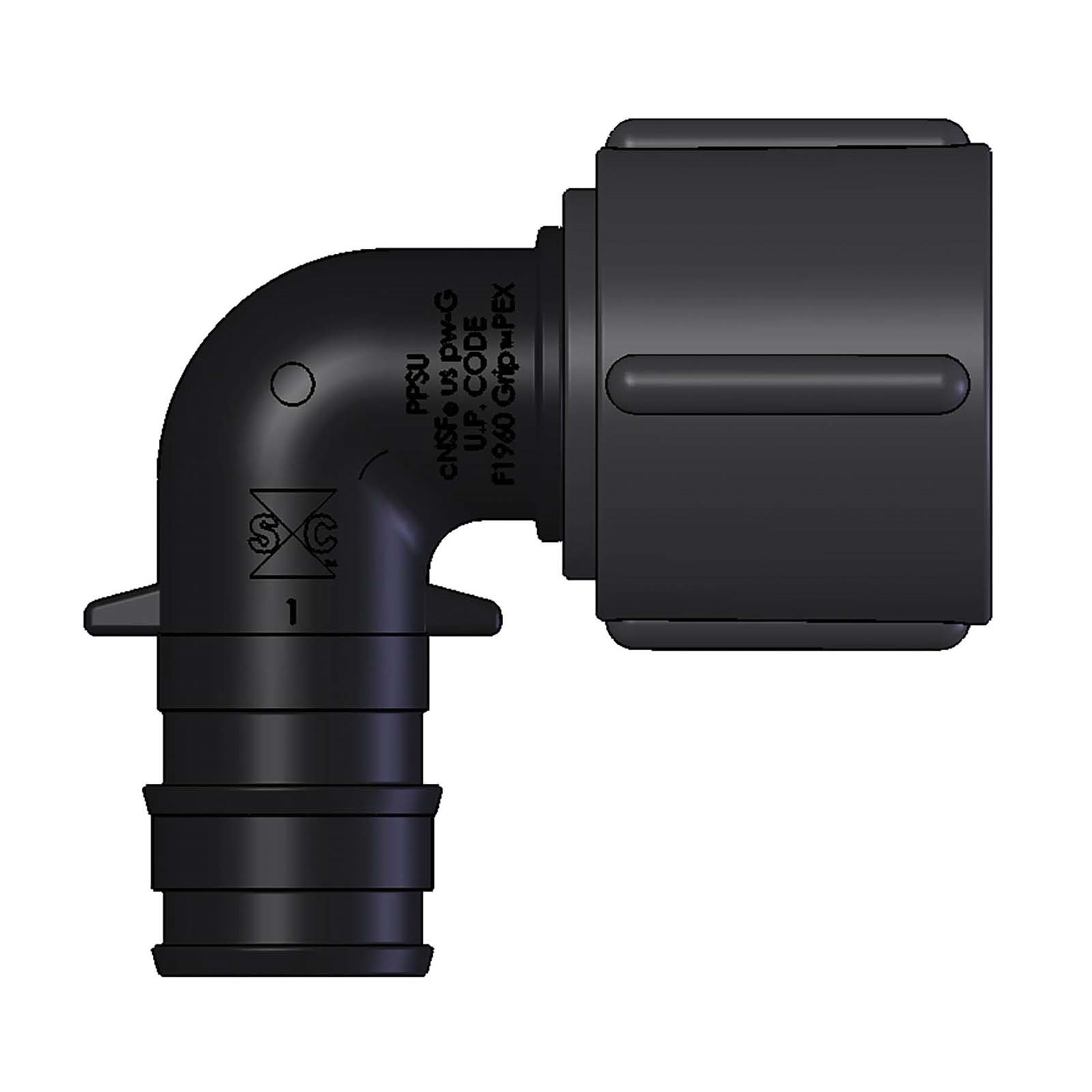 87299 PEX FITTING PLASTIC ELBOW 1/2 F1960 X 1/2 FIP