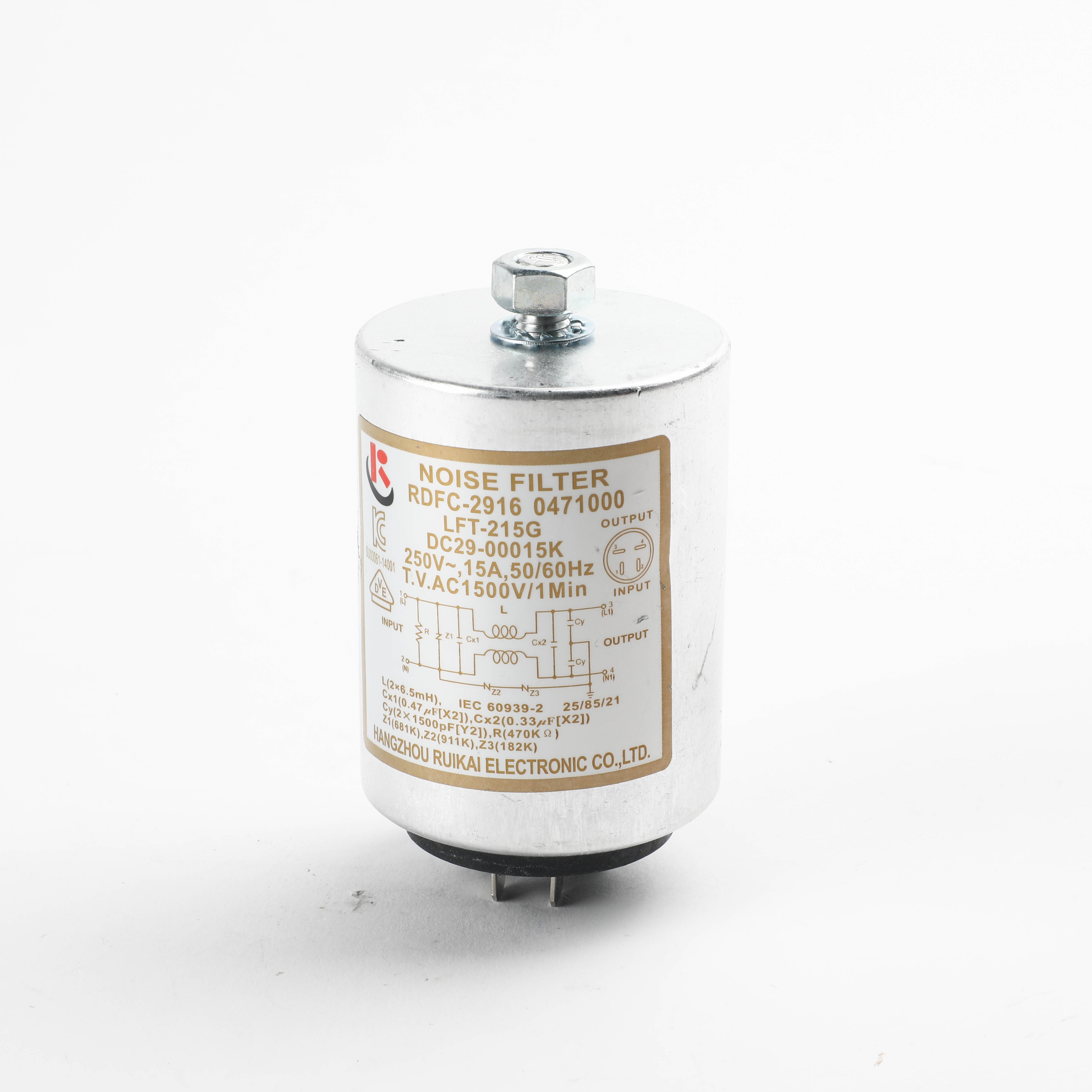 DC29-00015K - FILTER EMI;6.5MH,53X95.5X53MM,15A,AC250V