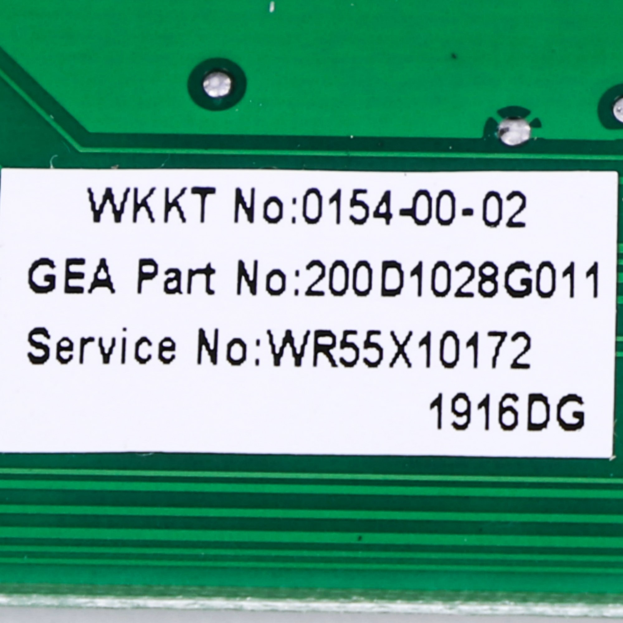 WR55X10172 - BOARD ASM TEMP CONTROL