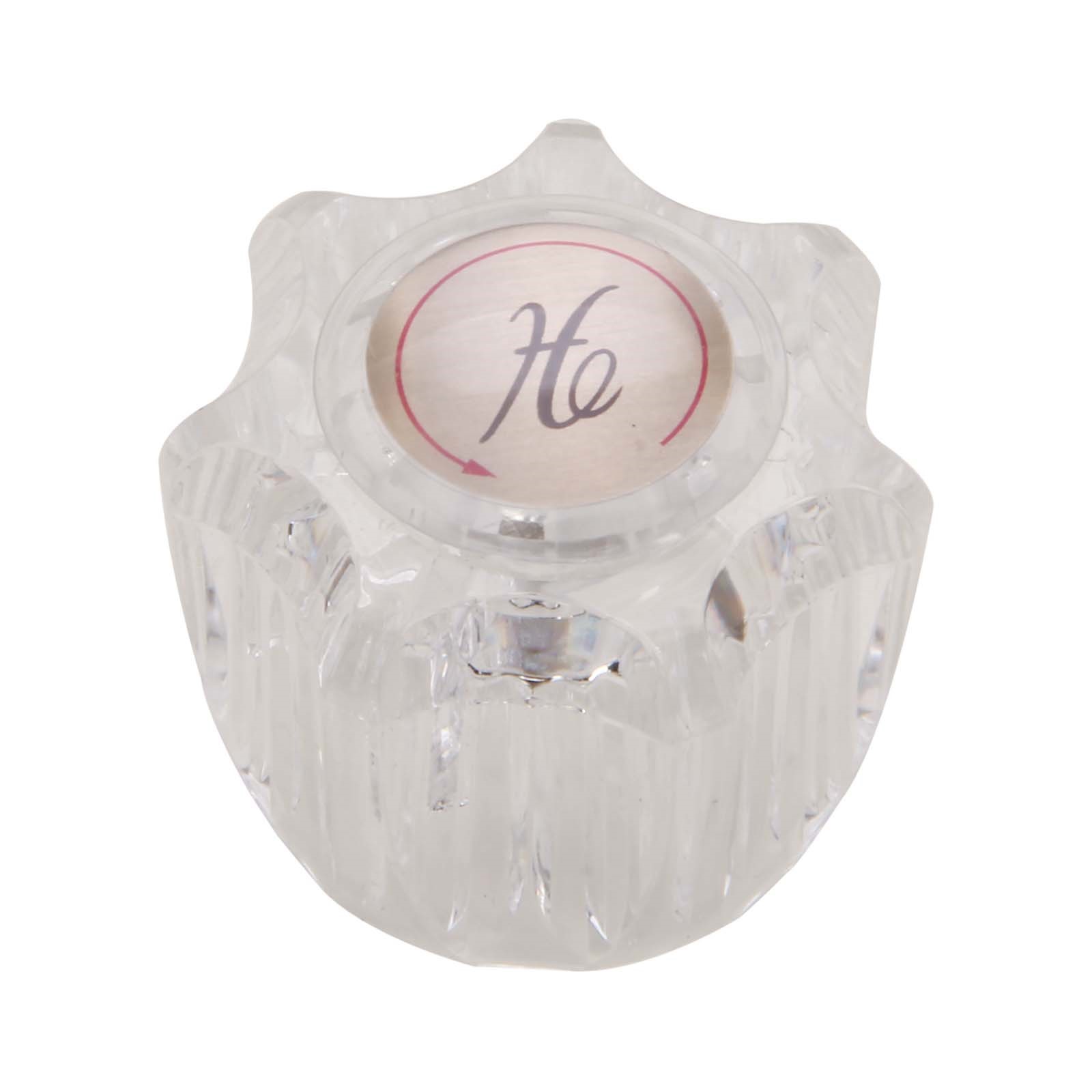 25422 CLEAR ACRYLIC HOT HANDLE (GENERIC) FOR DELTA KITCH