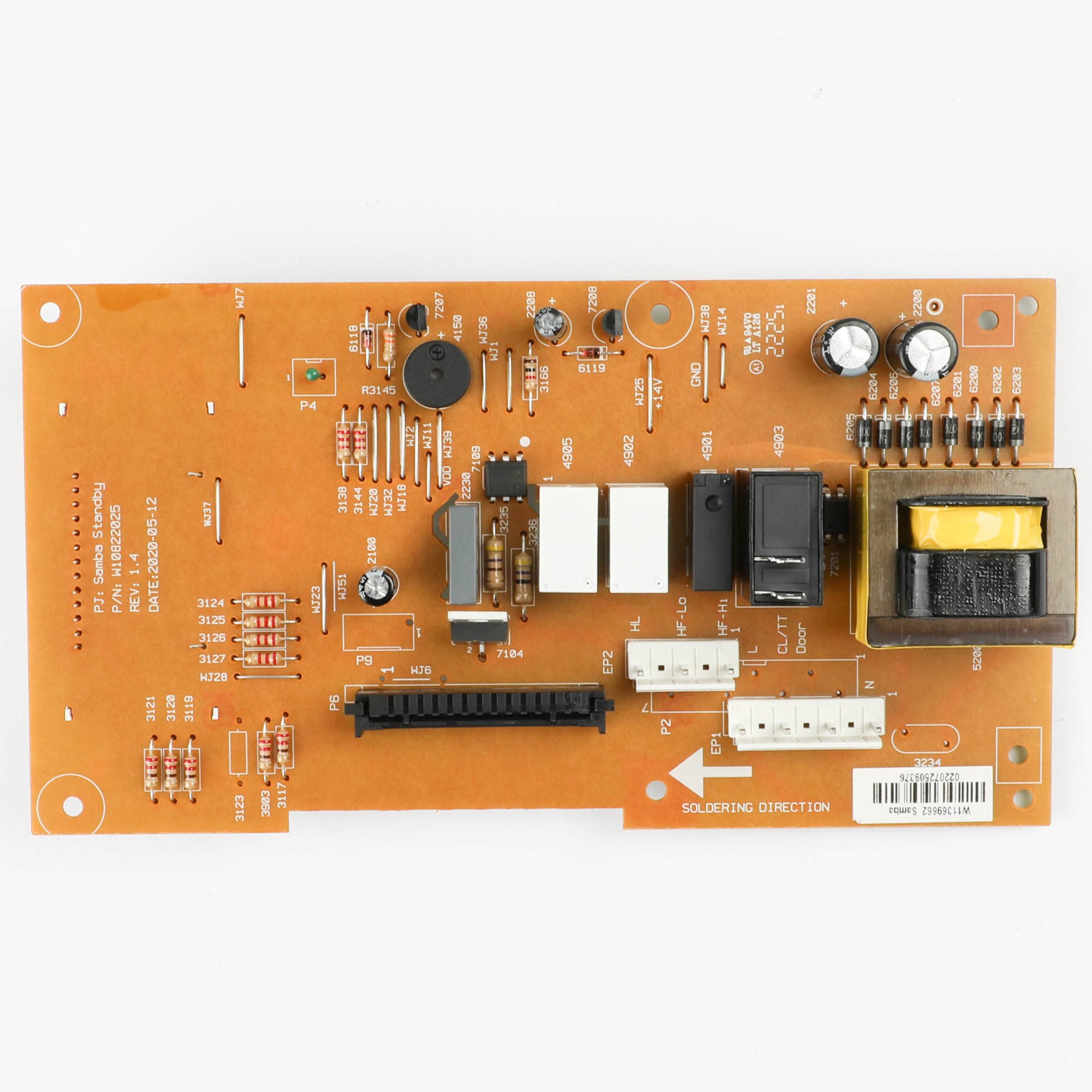 W11552021 Whirlpool Microwave Electronic Control Board
