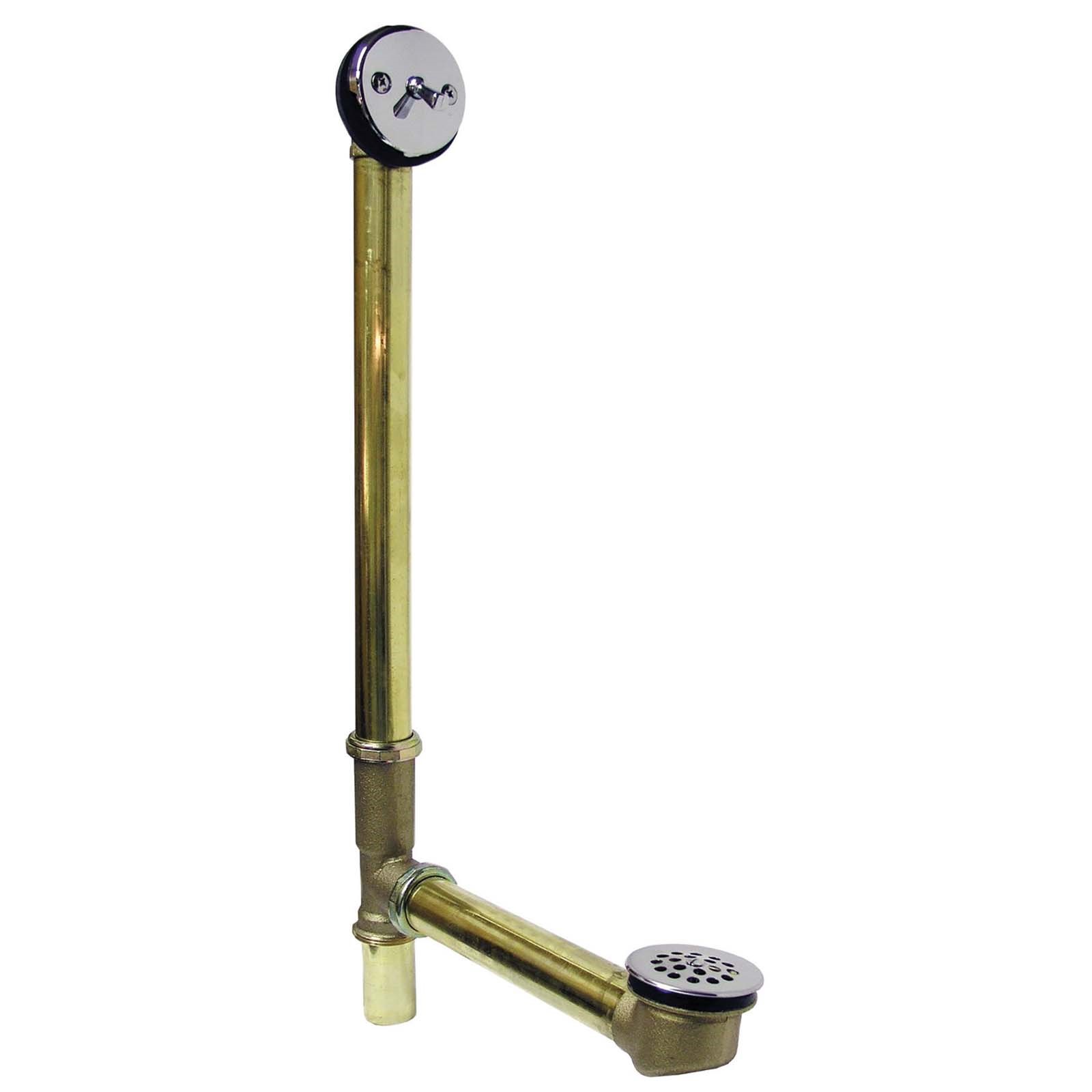 59076 1-1/2 20 GAUGE BRASS BATH WASTE WITH TRIP LEVER PO