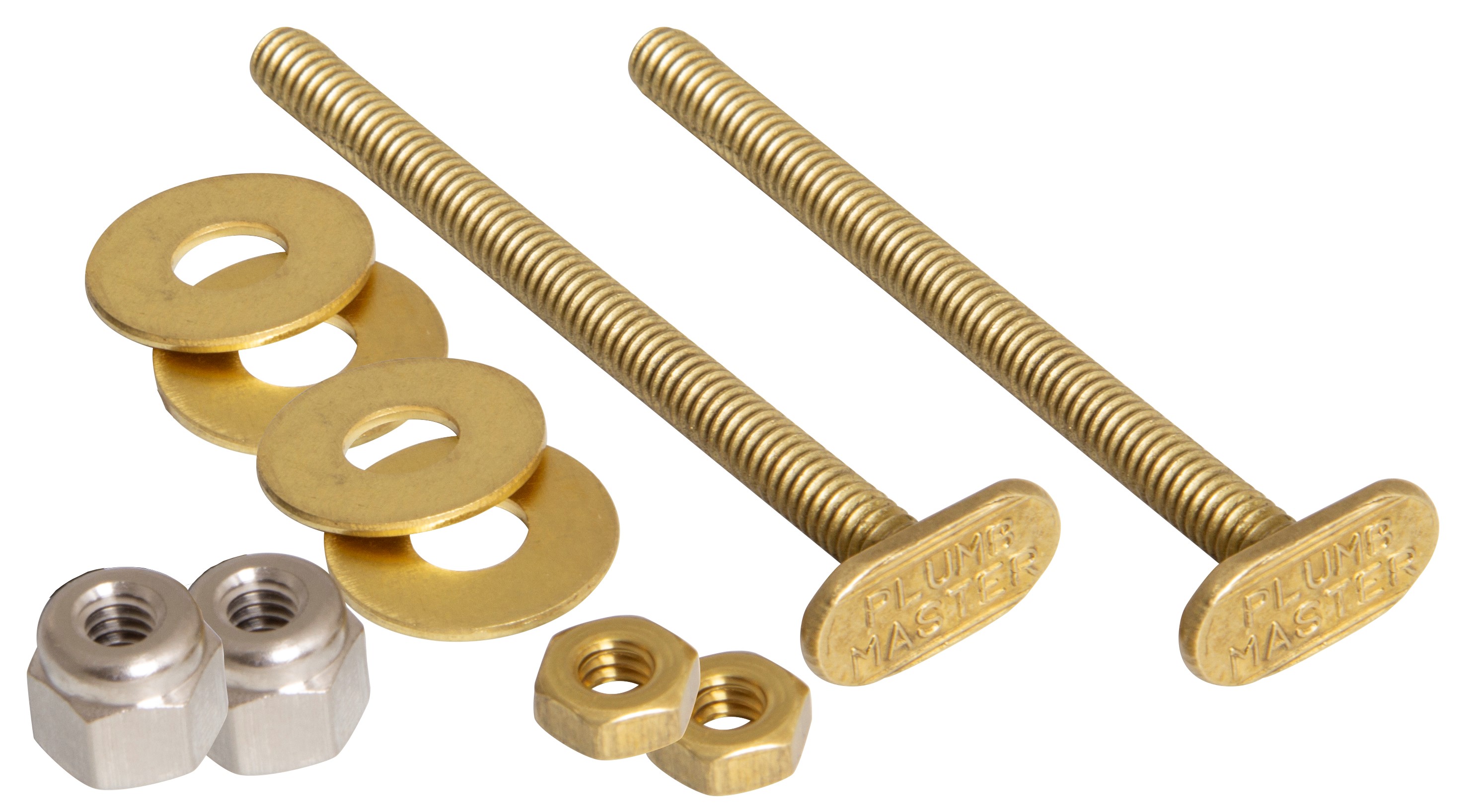 43860 QUALITY CLOSET BOLT PAIR, 1/4 (RETAIL)