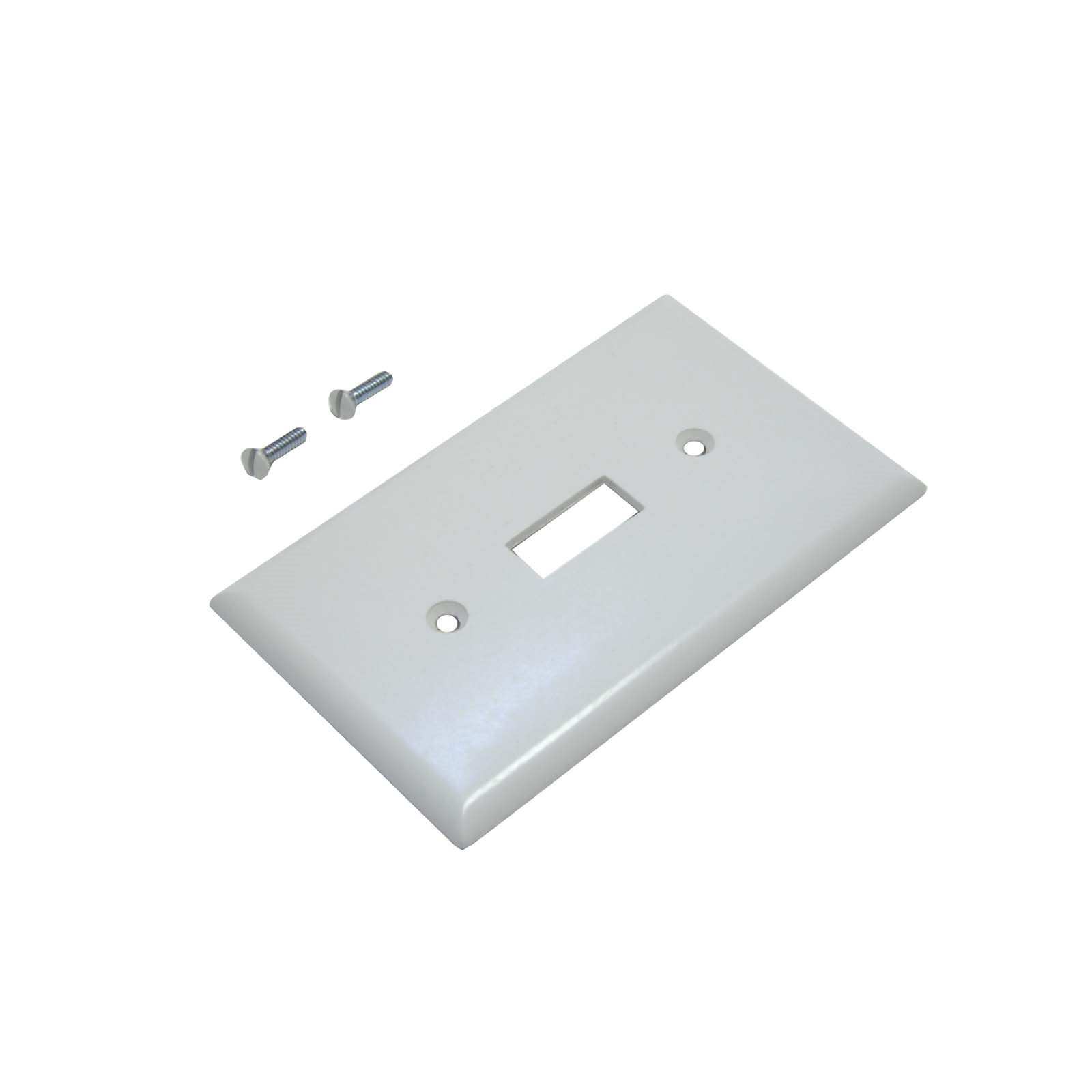 67580 BAKELITE PLASTIC SWITCH WALL PLATE, WHITE