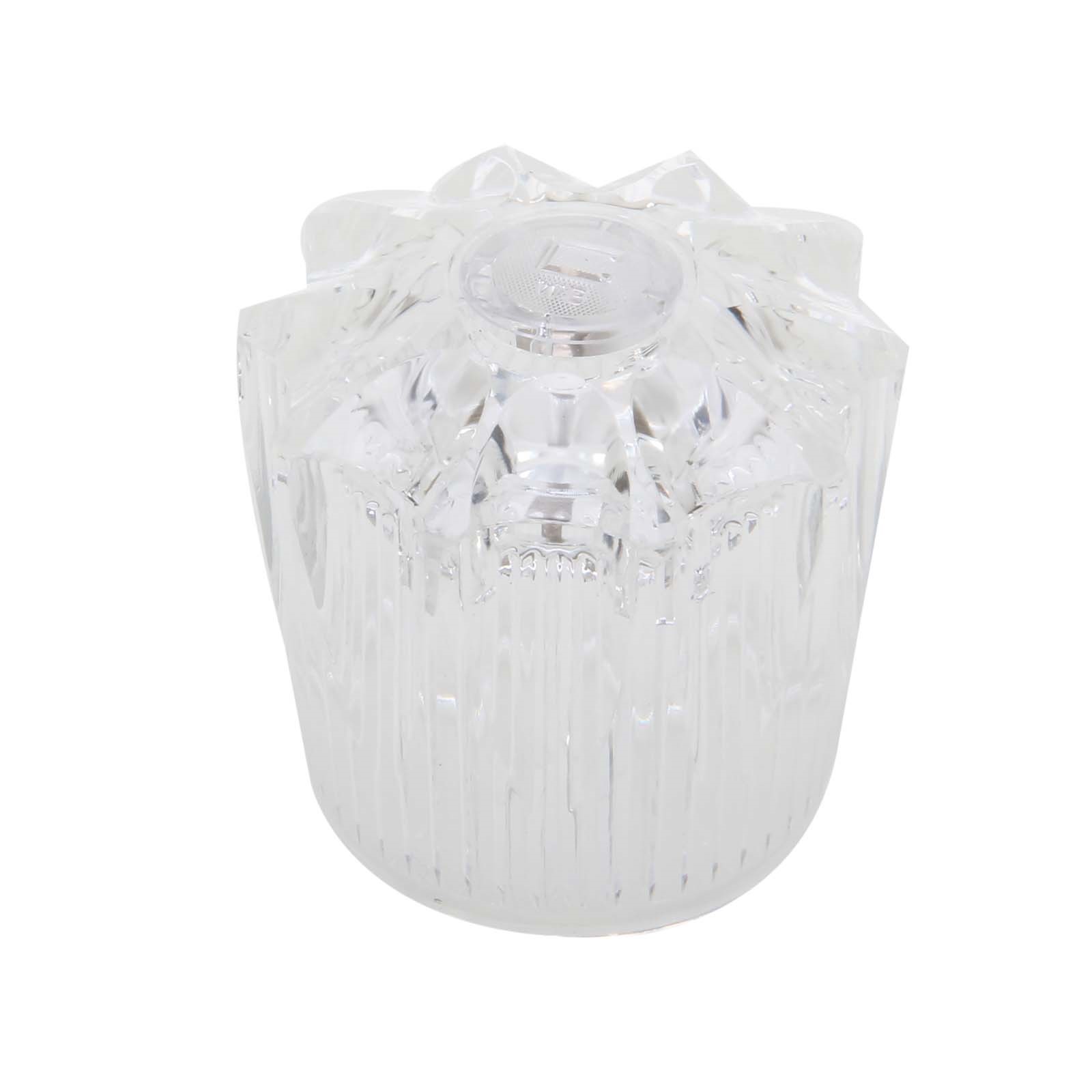 52830W ACRYLIC HANDLE H & C PAIR - CLEAR ACRYLIC