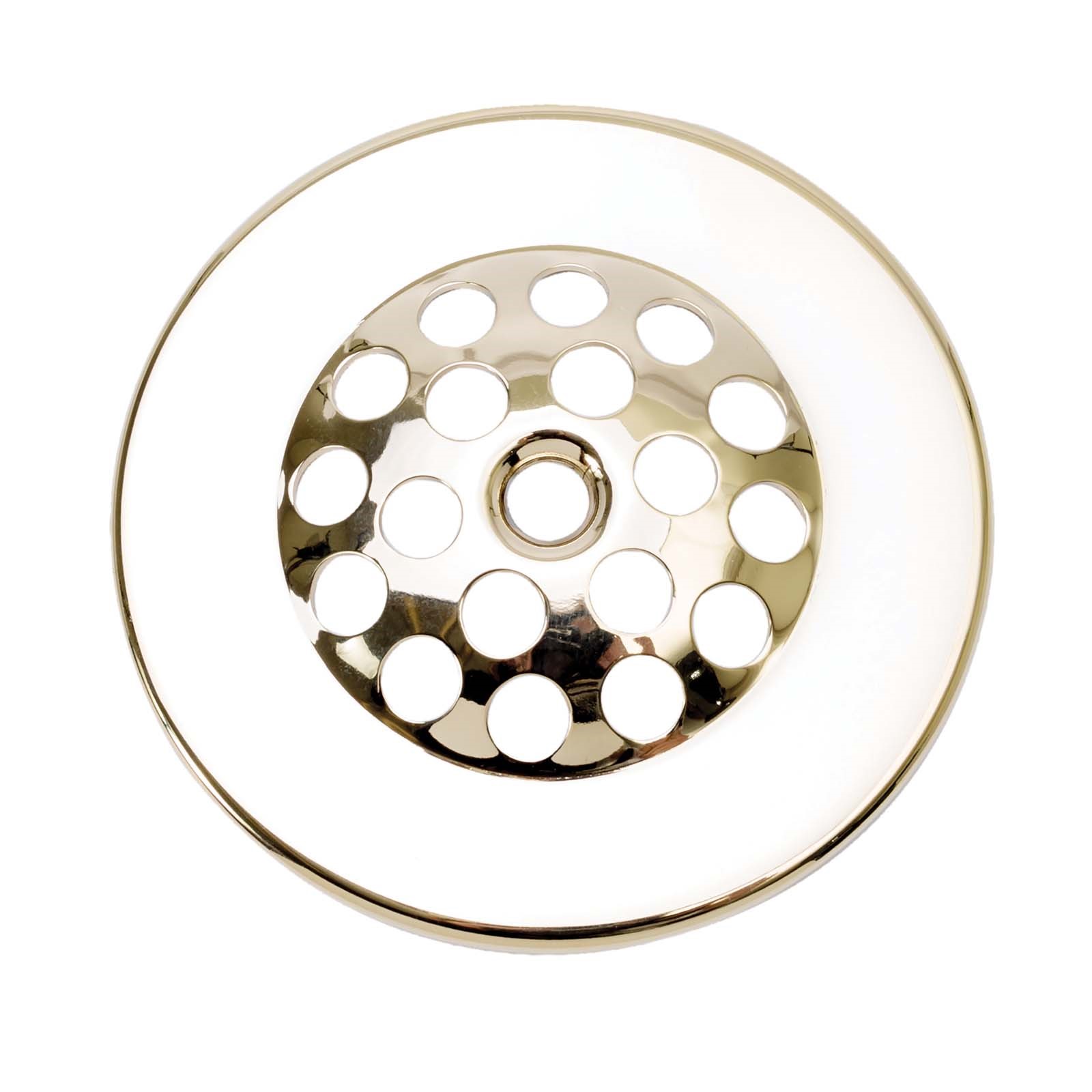 2381801 POLISHED BRASS DOME STRAINER FOR BATH WASTE