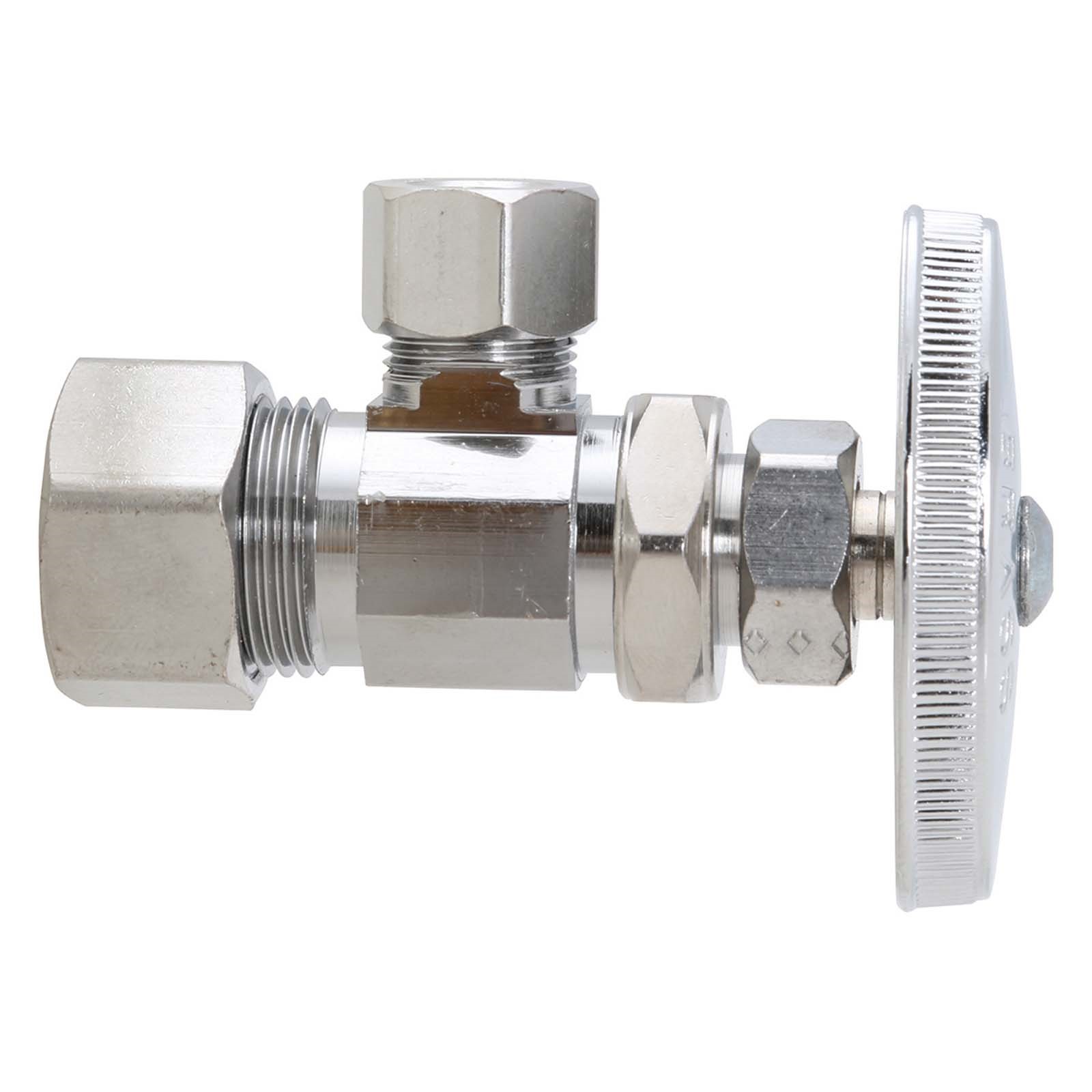 53351NL 1/2 COMPRESSION X 3/8 OD COMPRESSION CHROME PLATED