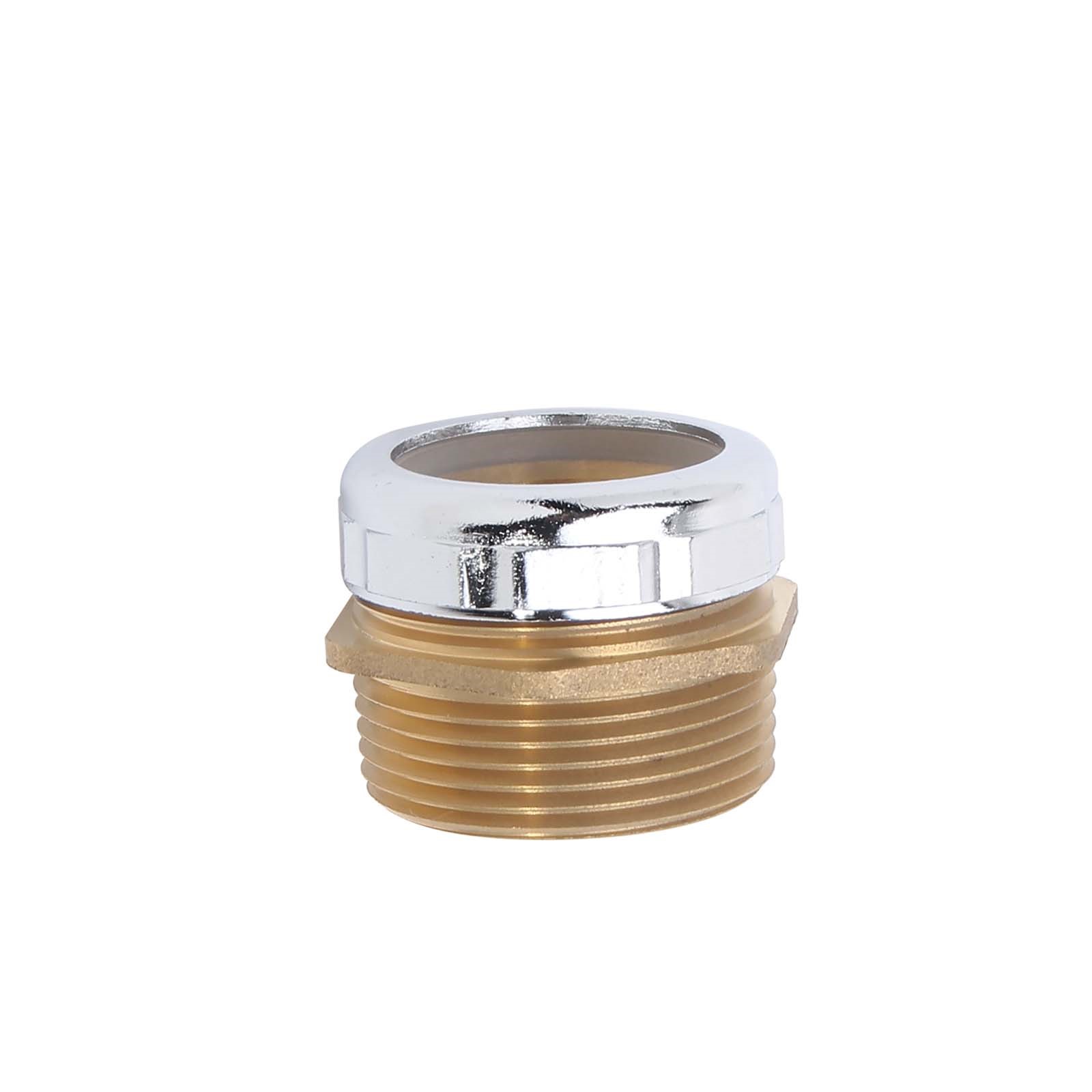 51189 1-1/4 X 1-1/4 TUBULAR X MIP BRASS TRAP ADAPTER CHR