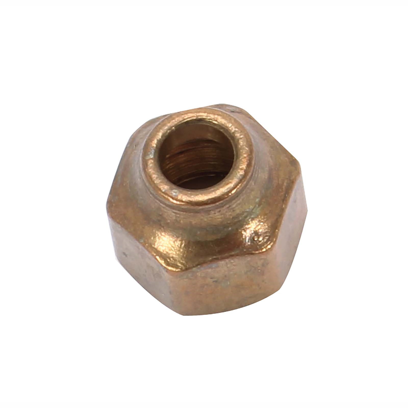 83086 1/2 OD FLARE X 3/8 OD FLARE BRASS NUT