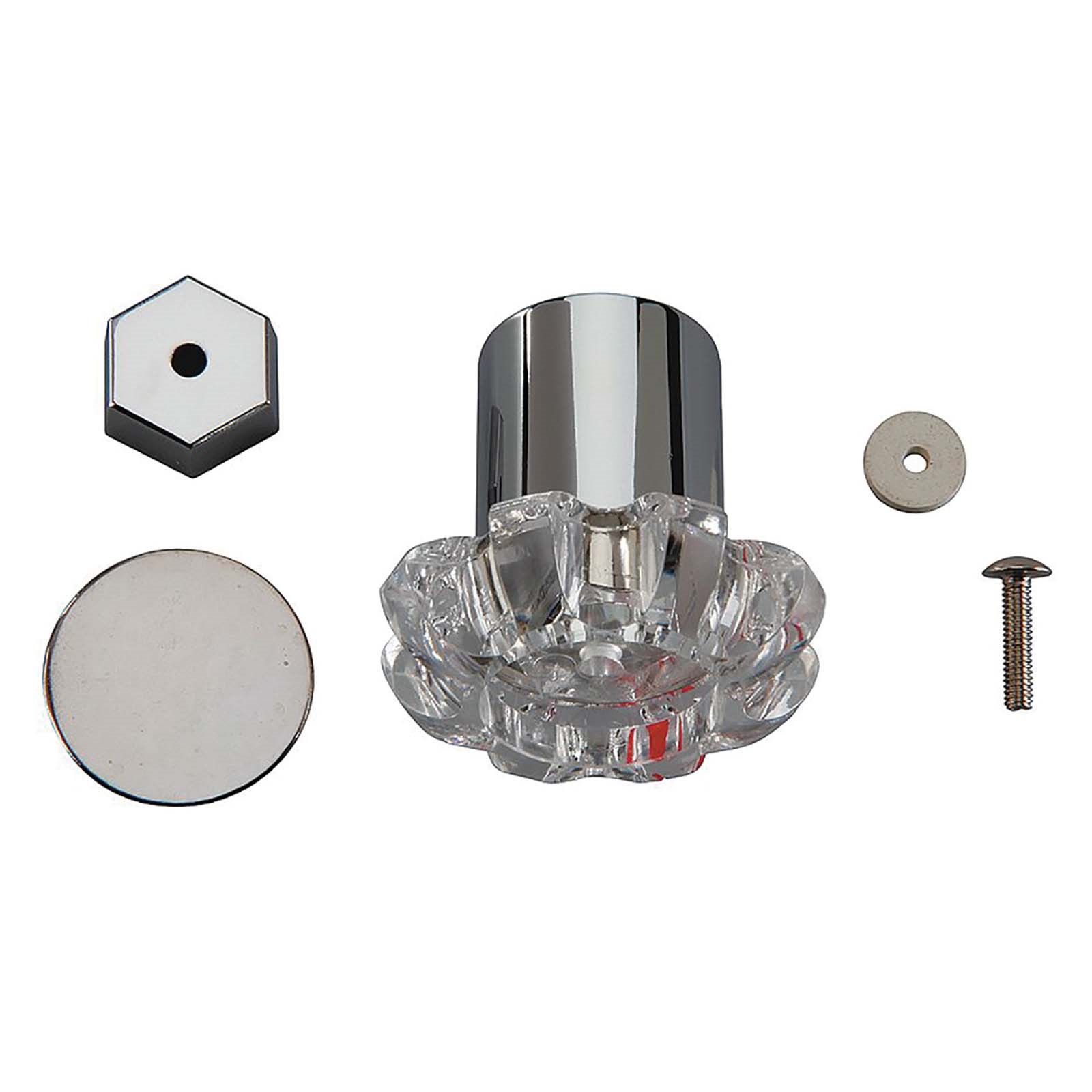 38342 POWERS 420-481 ACRYLIC PLASTIC KNOB, 1-3/8 DIA X 2