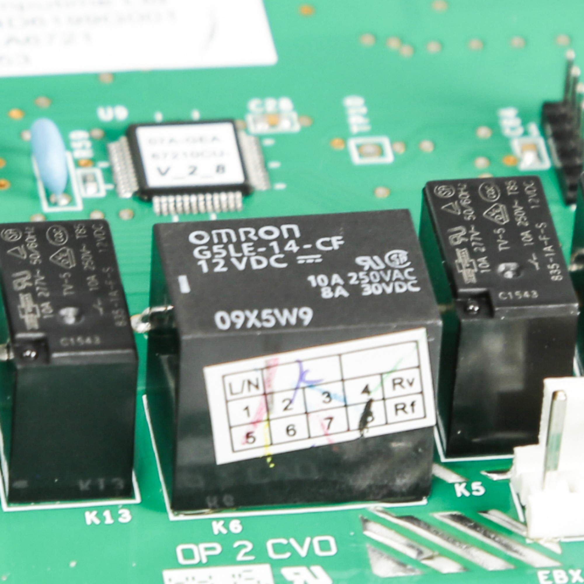 WB27T10821 GE Oven Board Assembly Relay