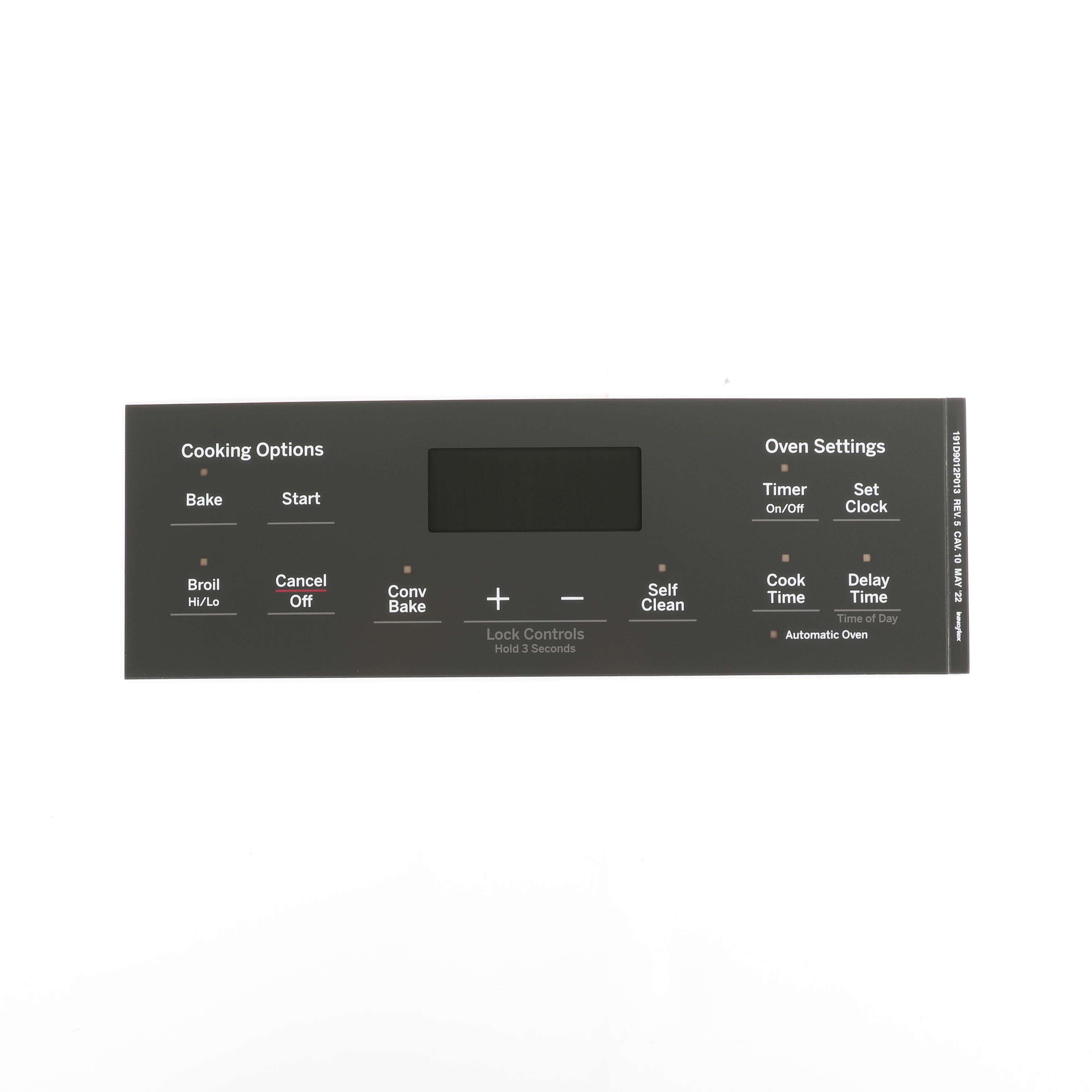 WB07X26740 FACEPLATE GRAPHICS (GY)