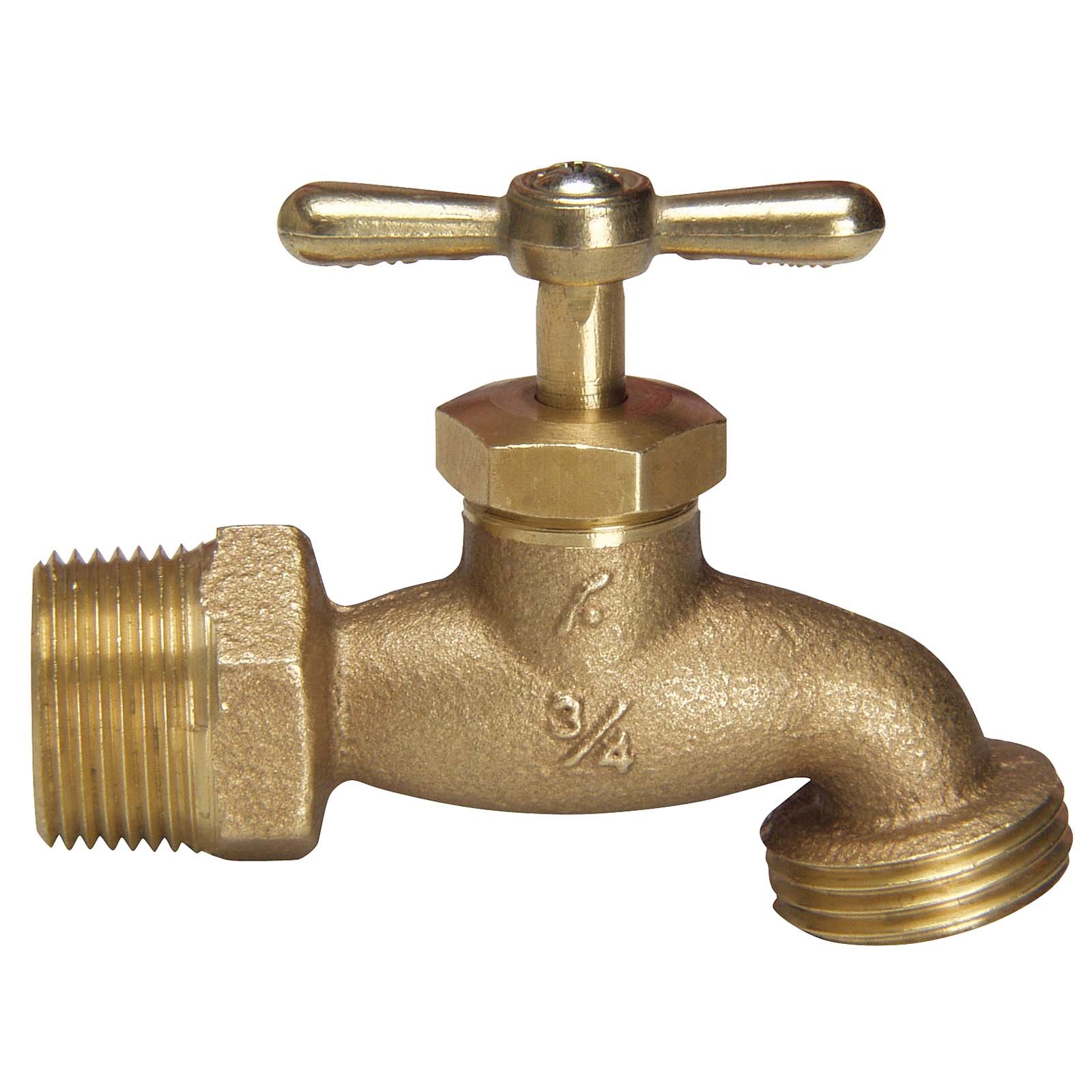 80036 PROSERIES 3/4 MIP 1/4-TURN HOSE BIBB WITH METAL TE