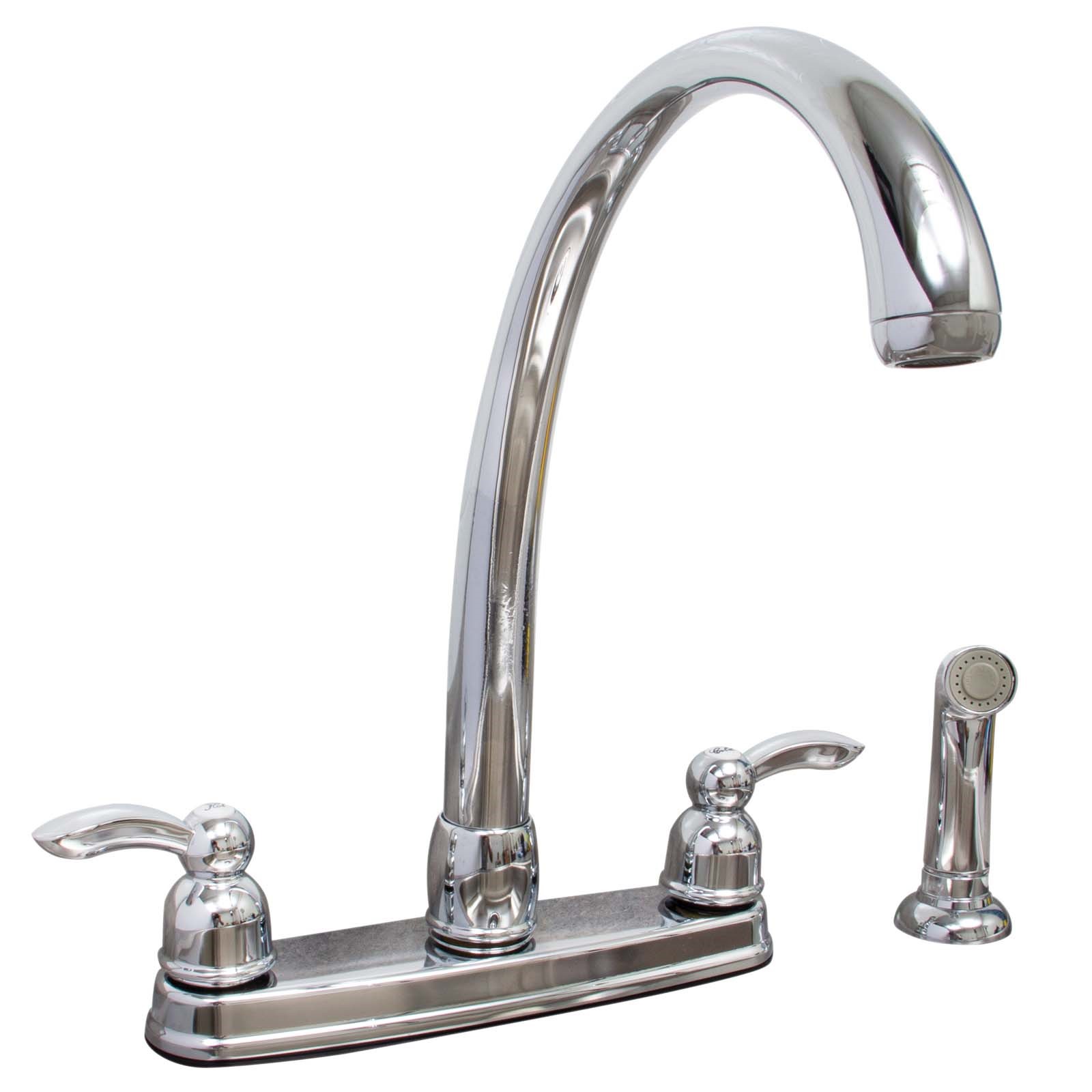 ESK7340 ESSENCE TWIN HANDLE KITCHEN HI-RISE, W/SPRAY, CH