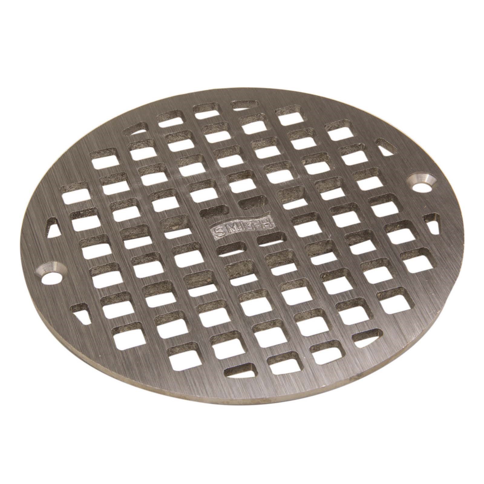 97173 4-3/4 OD BRONZE ROUND FLOOR DRAIN GRATE NICKEL
