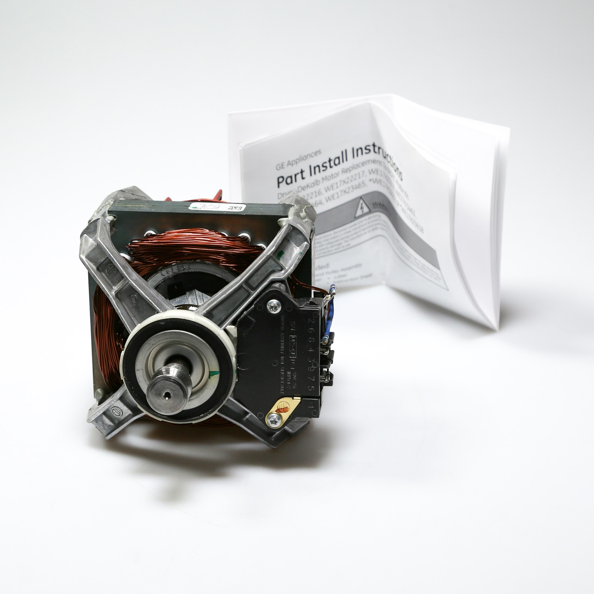 WE17X23463 GE Washer Motor with Pulley