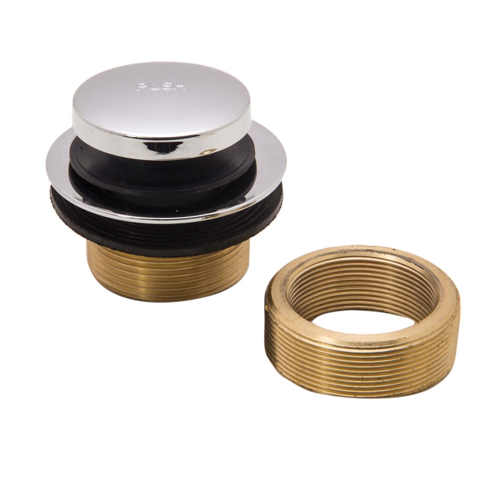 22442 BATH DRAIN, TOUCH-TOE STYLE W/BUSHINGS, CH