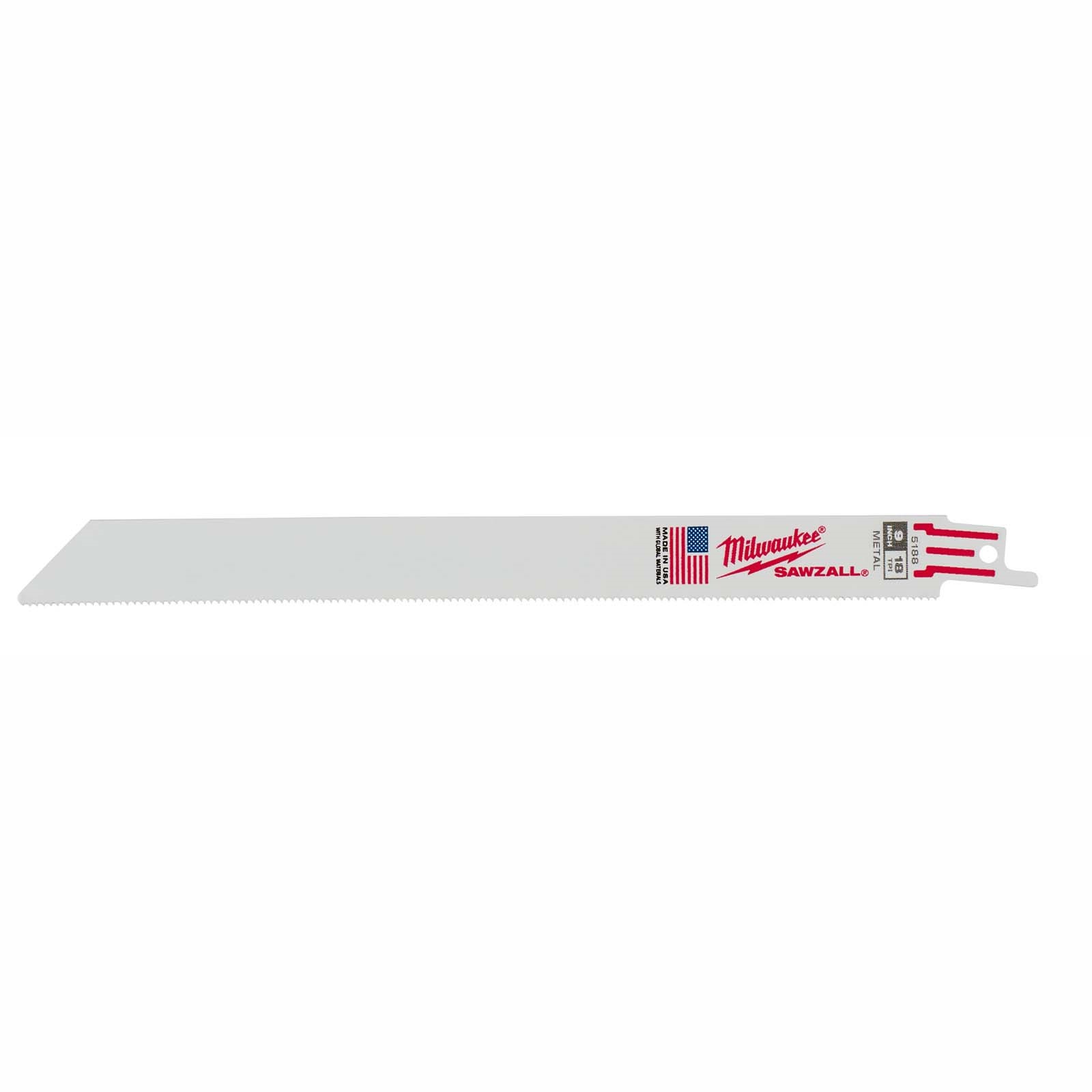 20959 9 18TPI SAWZALL BLADES, THIN KERF, METAL (5 PACK)