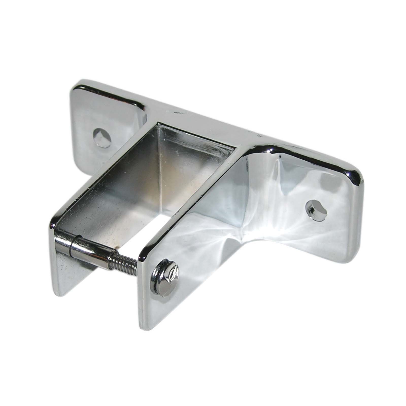 66466 ZAMAC TWO EAR WALL BRACKET FOR 1 THICK PANELS, CHR