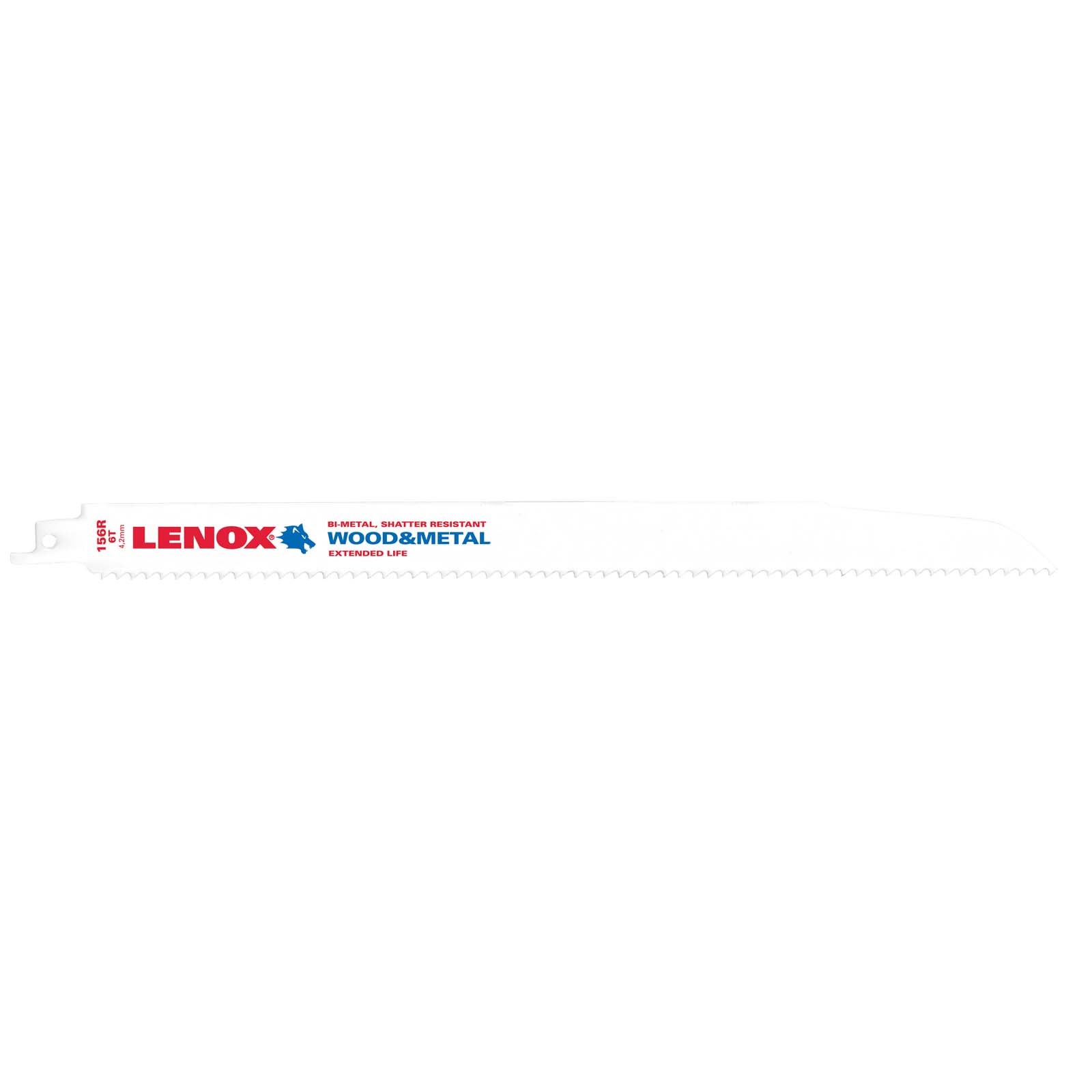 20952 12 6TPI RECIPROCATING SAW BLADE, ROUGH-IN (5 PACK)