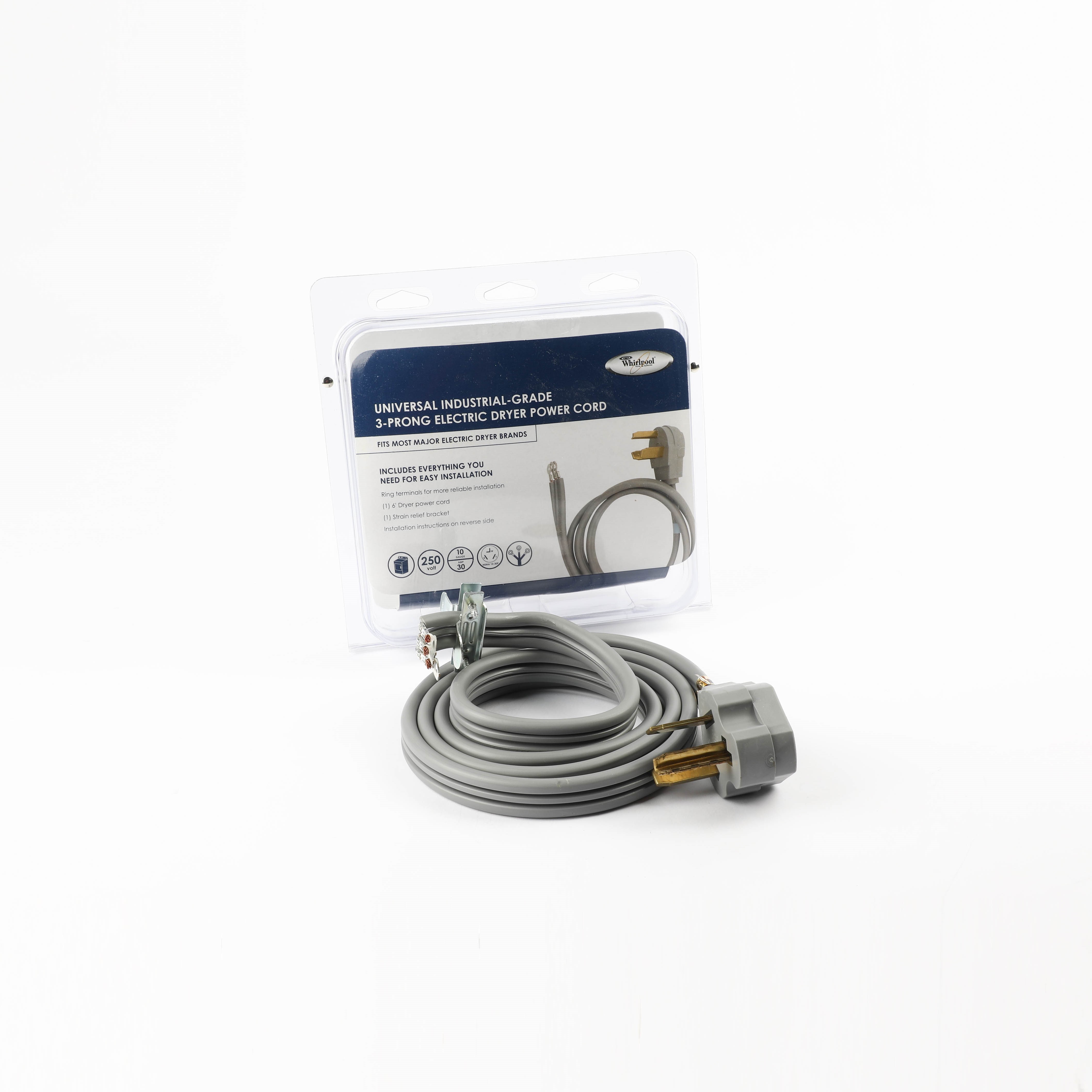 8171378RC Whirlpool Dryer 6' 3-Wire 30 Amp Dryer Power Cord By