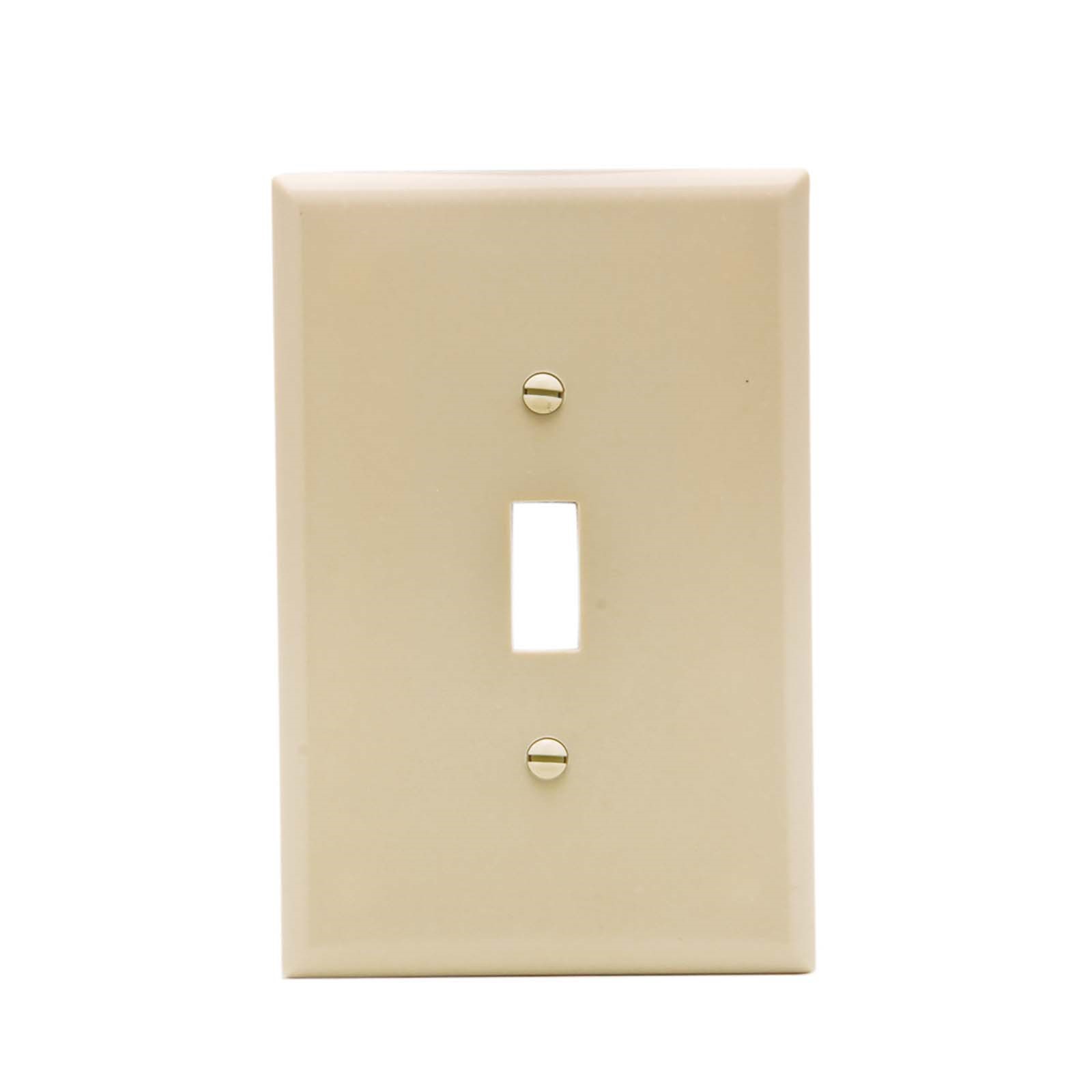 67687 BAKELITE PLASTIC DUPLEX RECEPTACLE WALL PLATE, IVO