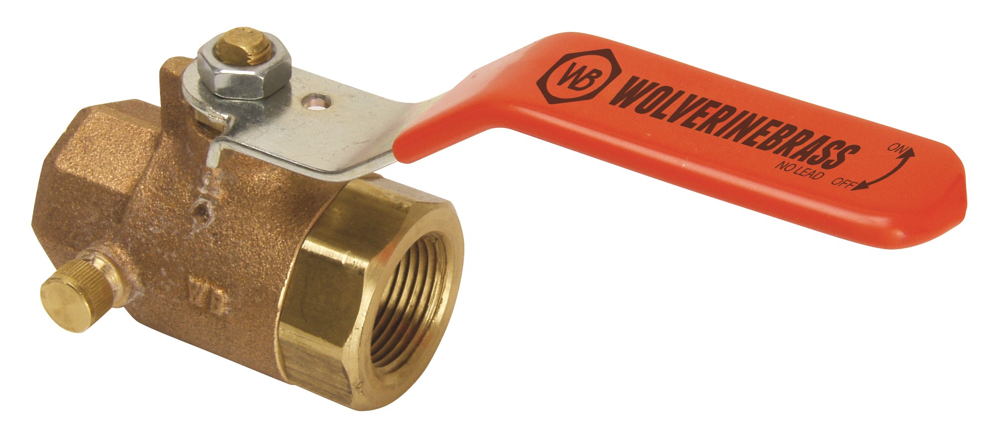52987W FINALE 1/2 FIP BRASS FULL PORT BALL VALVE WITH DRA