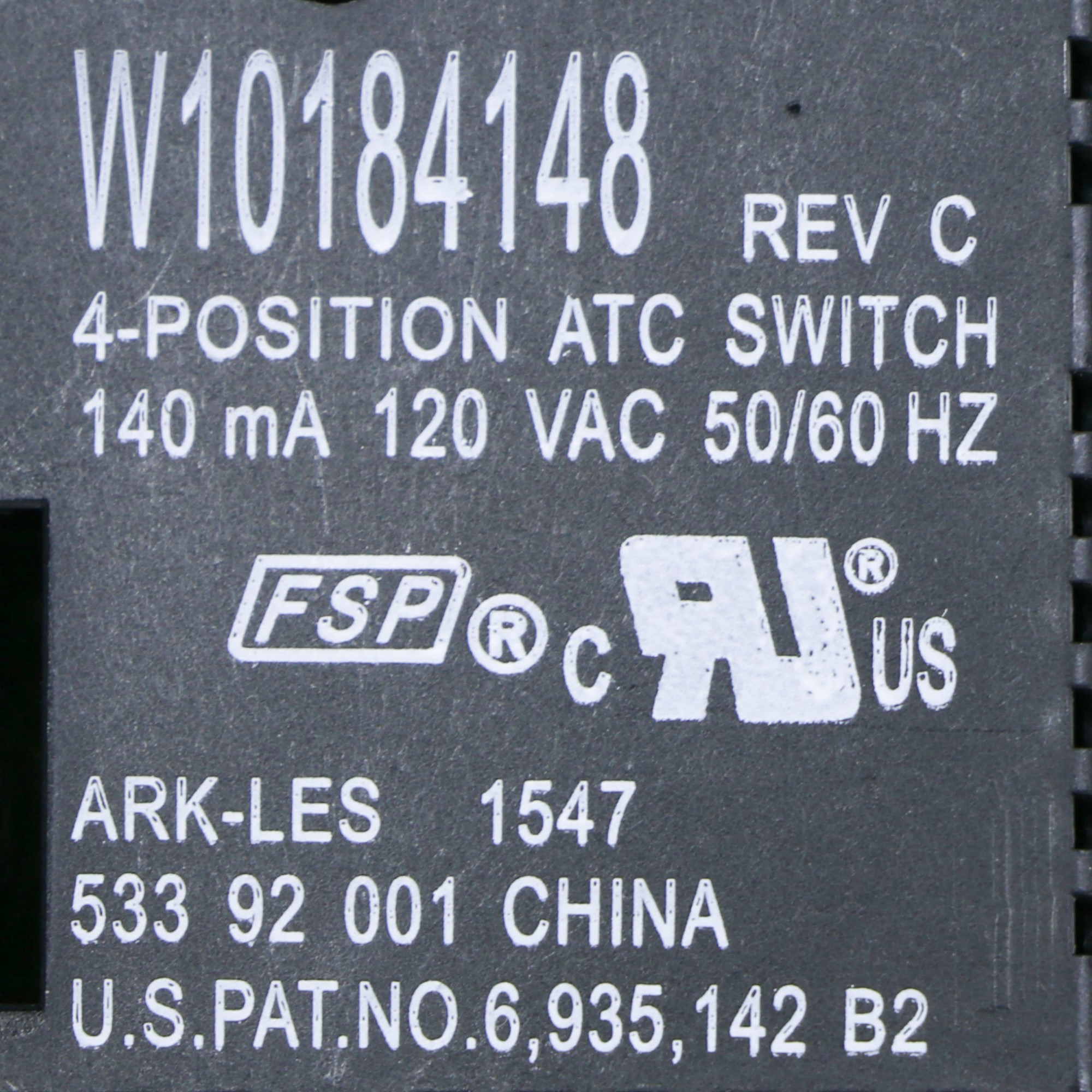 WPW10184148 Whirlpool Temperature Switch