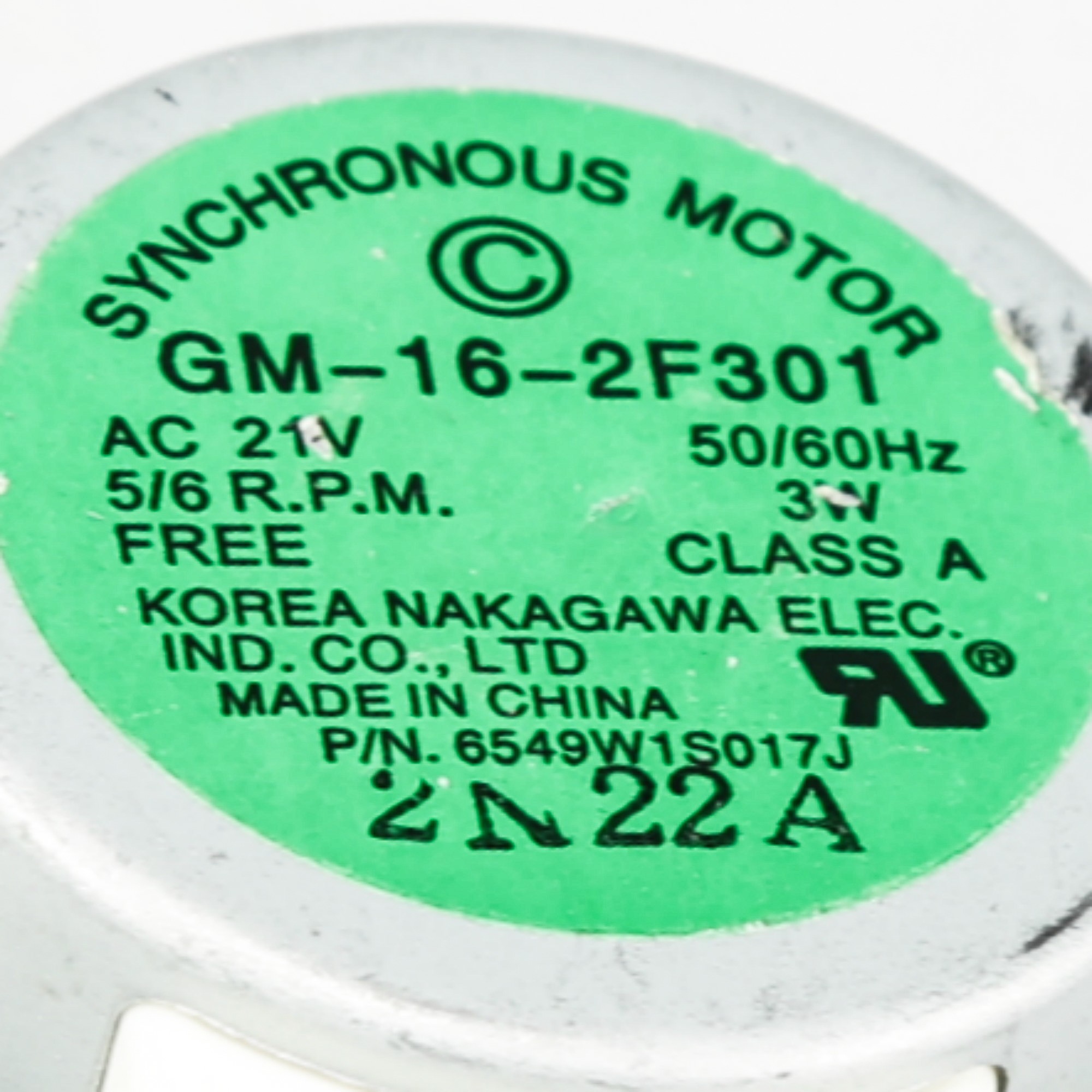 WPW10159107 Whirlpool Microwave Motor Turn