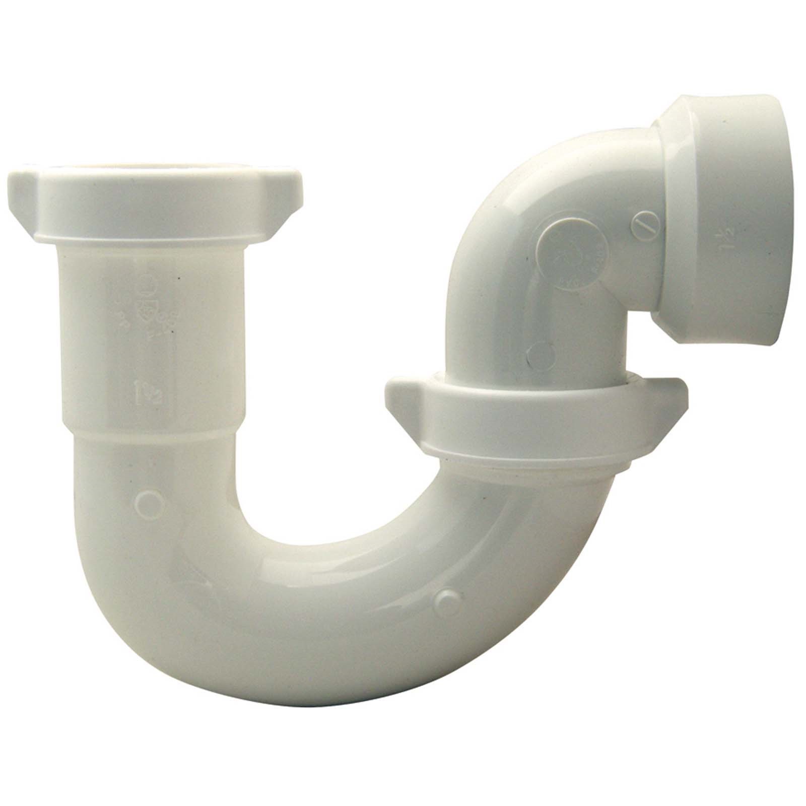 52514W 1-1/2 SOLVENT WELD PVC SINK TRAP (BOXED) WHITE