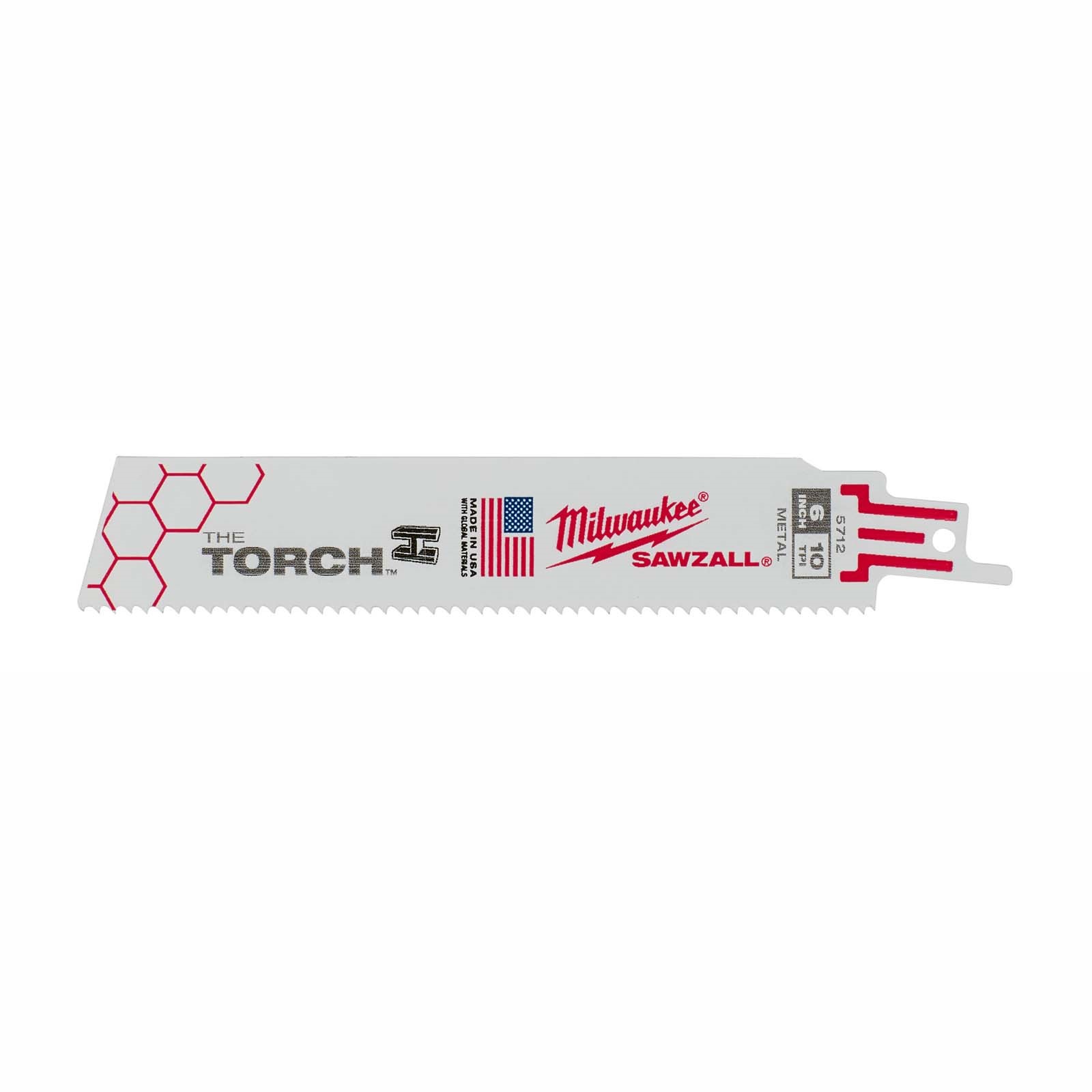20986 6 10TPI SAWZALL BLADES, TORCH, METAL (5 PACK)