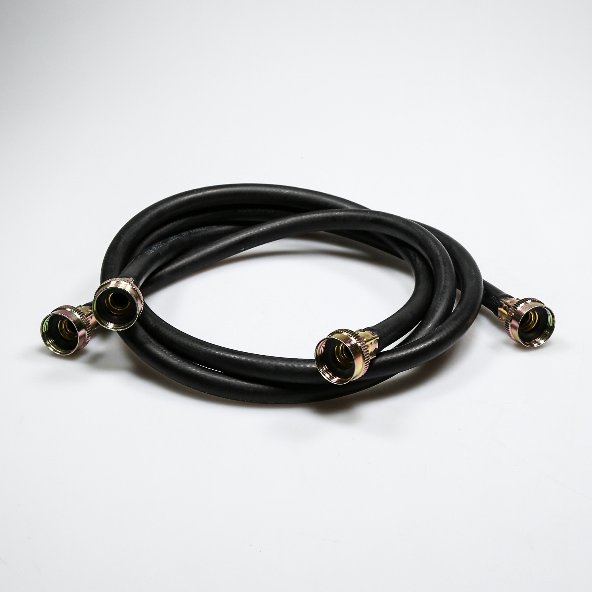 8212546RP Whirlpool 4' Washer Black Rubber Fill Hose Kit - 2 Pack