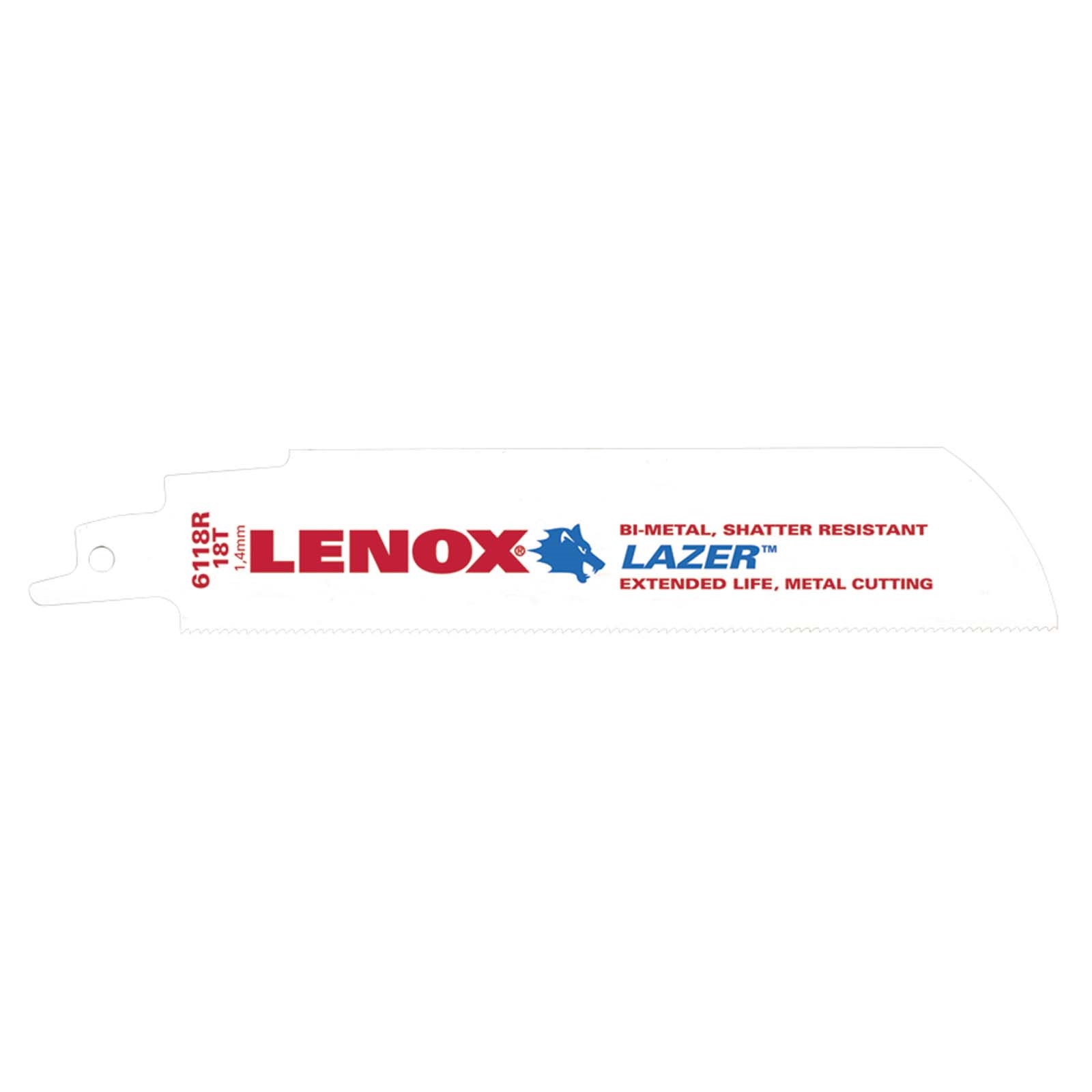 20926 6 18TPI RECIPROCATING SAW BLADE, LAZER, METAL (5 P