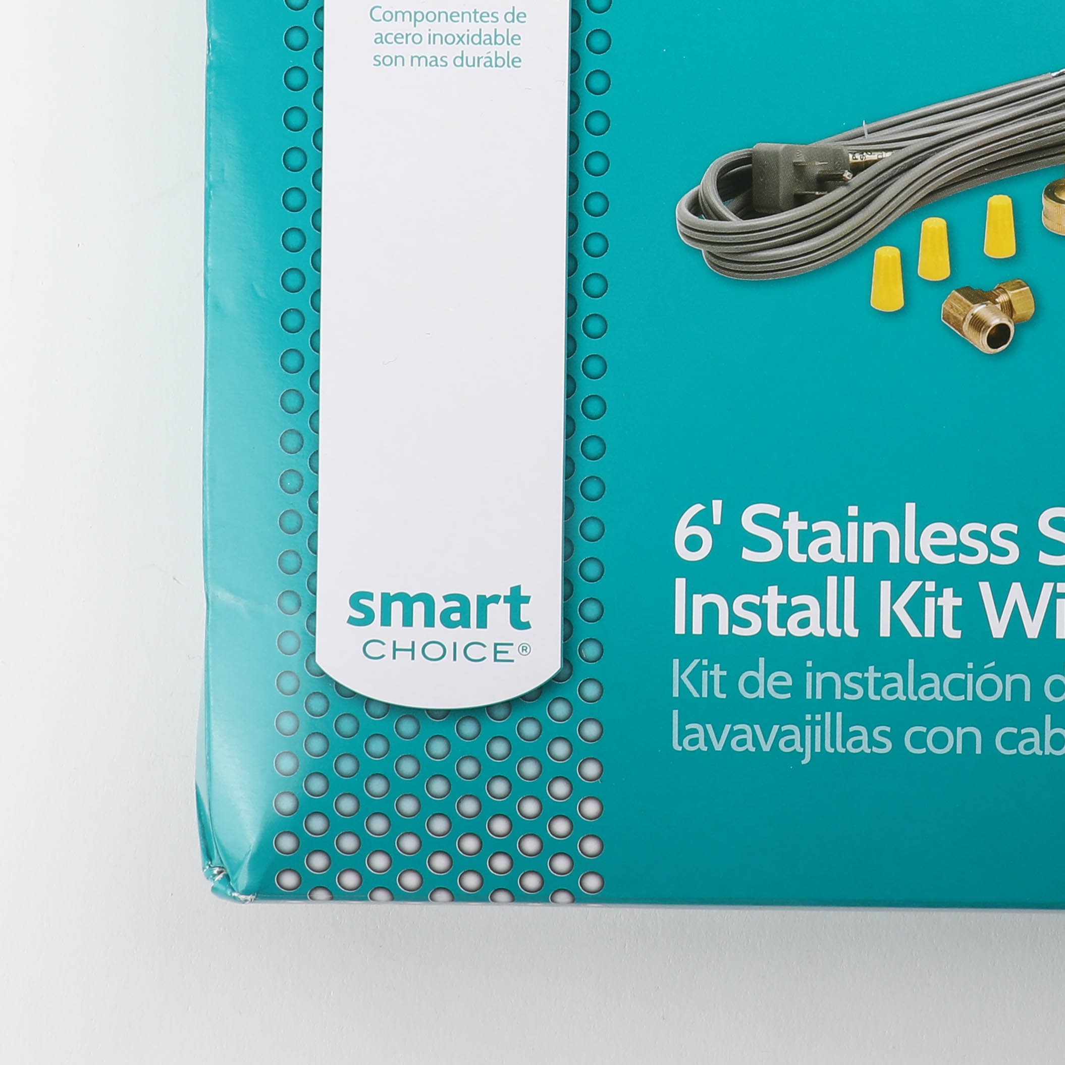 5304504505 Frigidaire 6' Stainless Steel Dishwasher Install Kit