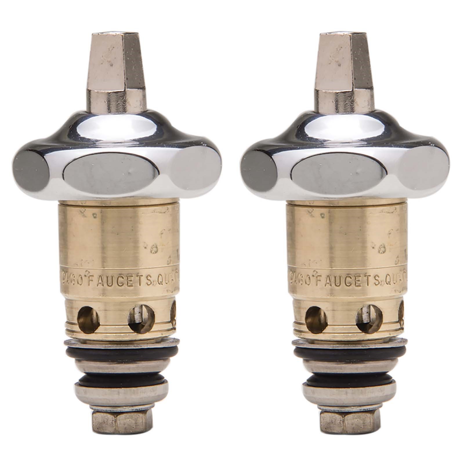 10175NL CHICAGO QUATURN STEM PAIR W/ BONNETS (FOR LEVER HA