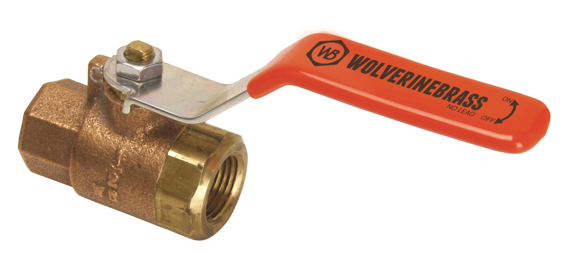 52961W 2 FIP BRASS FULL PORT BALL VALVE WITHOUT DRAIN
