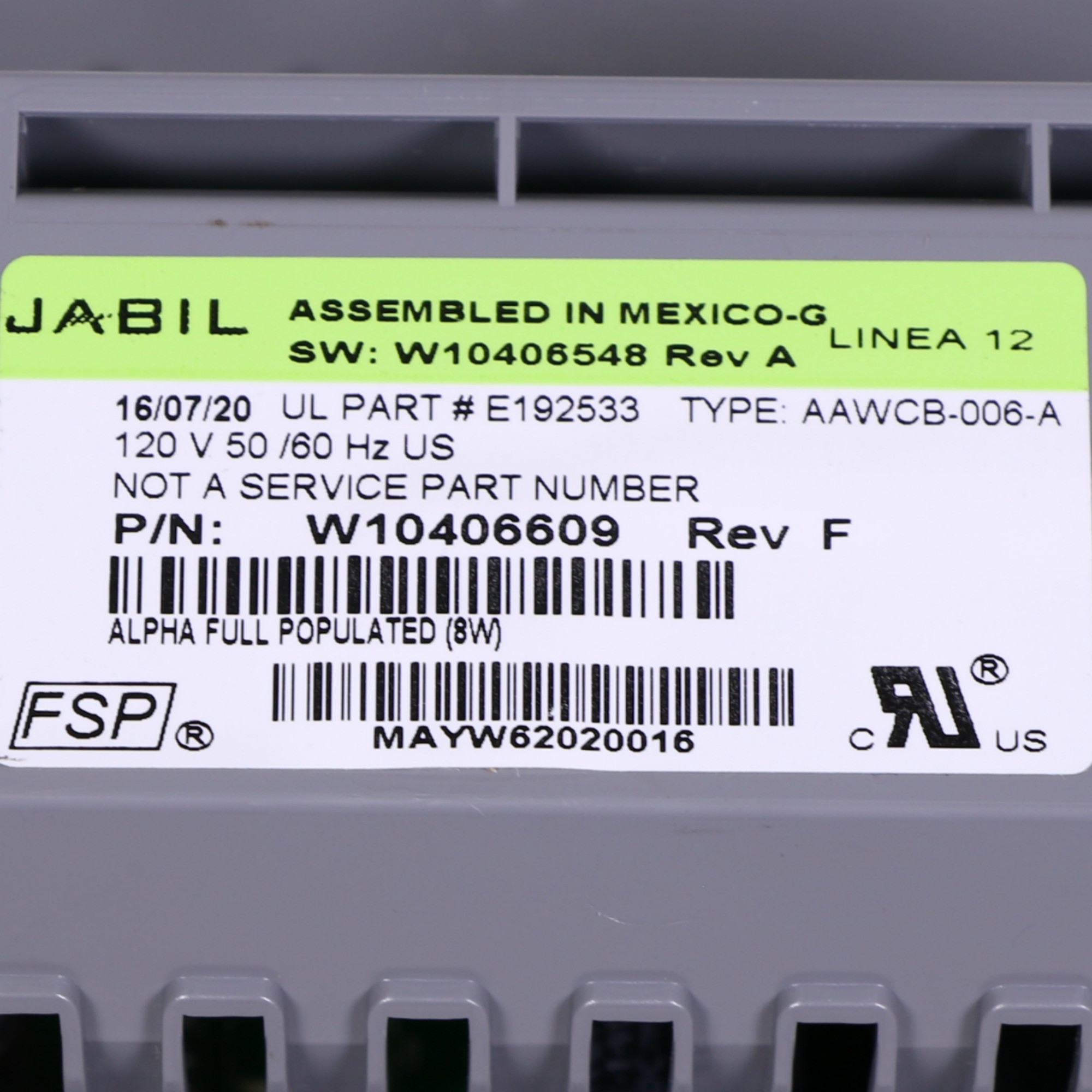 Whirlpool WPW10442138
