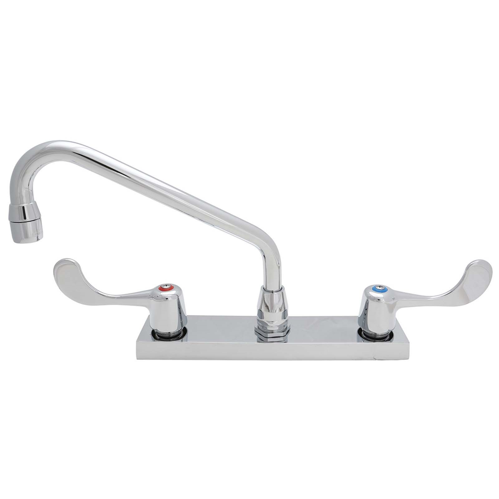 9334757 DECKMOUNT 8 CTRS 4 W/B HANDLES/ 8 SWING SPOUT