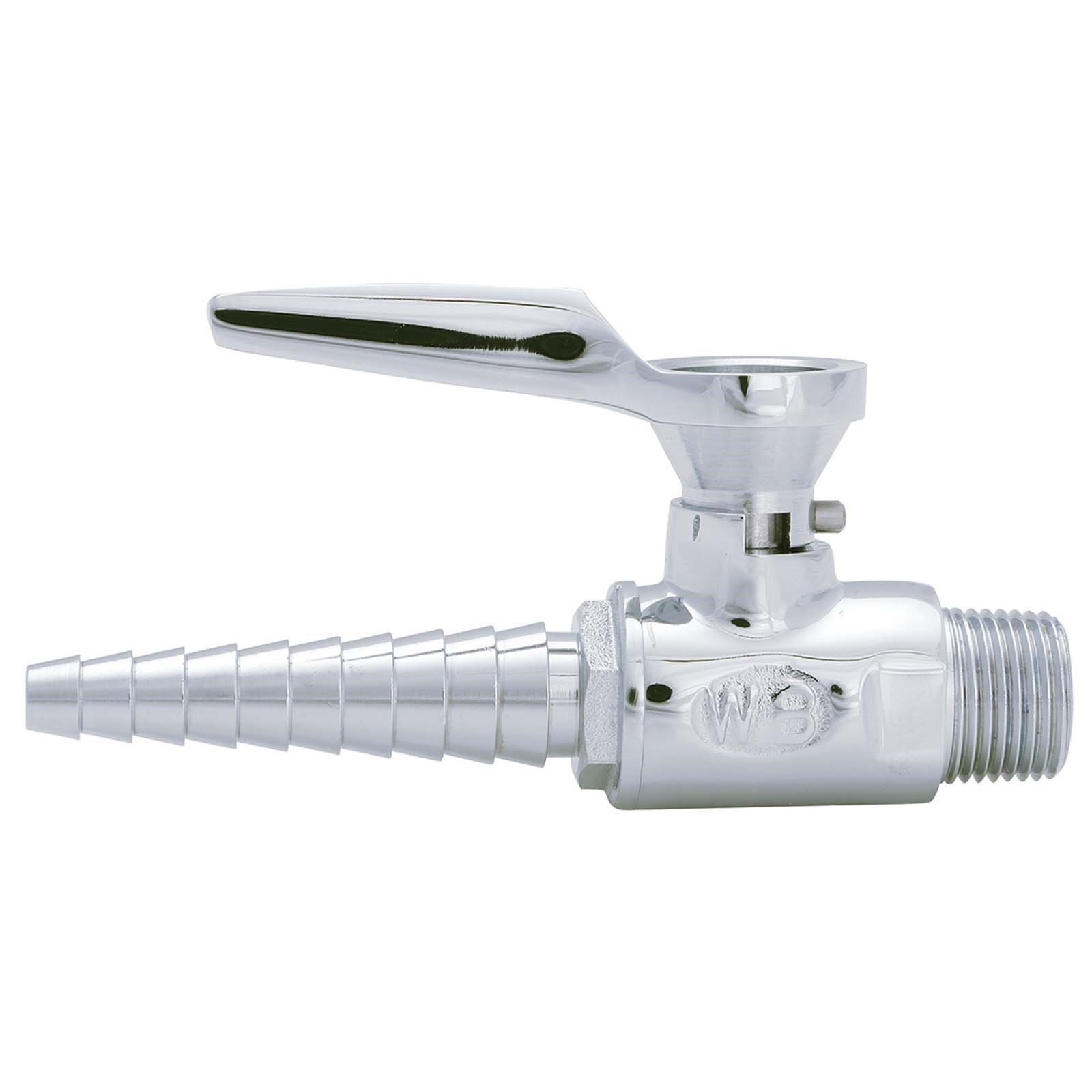 93702 GAS COCK 3/8MIP, 10 SERRATIONS, CH