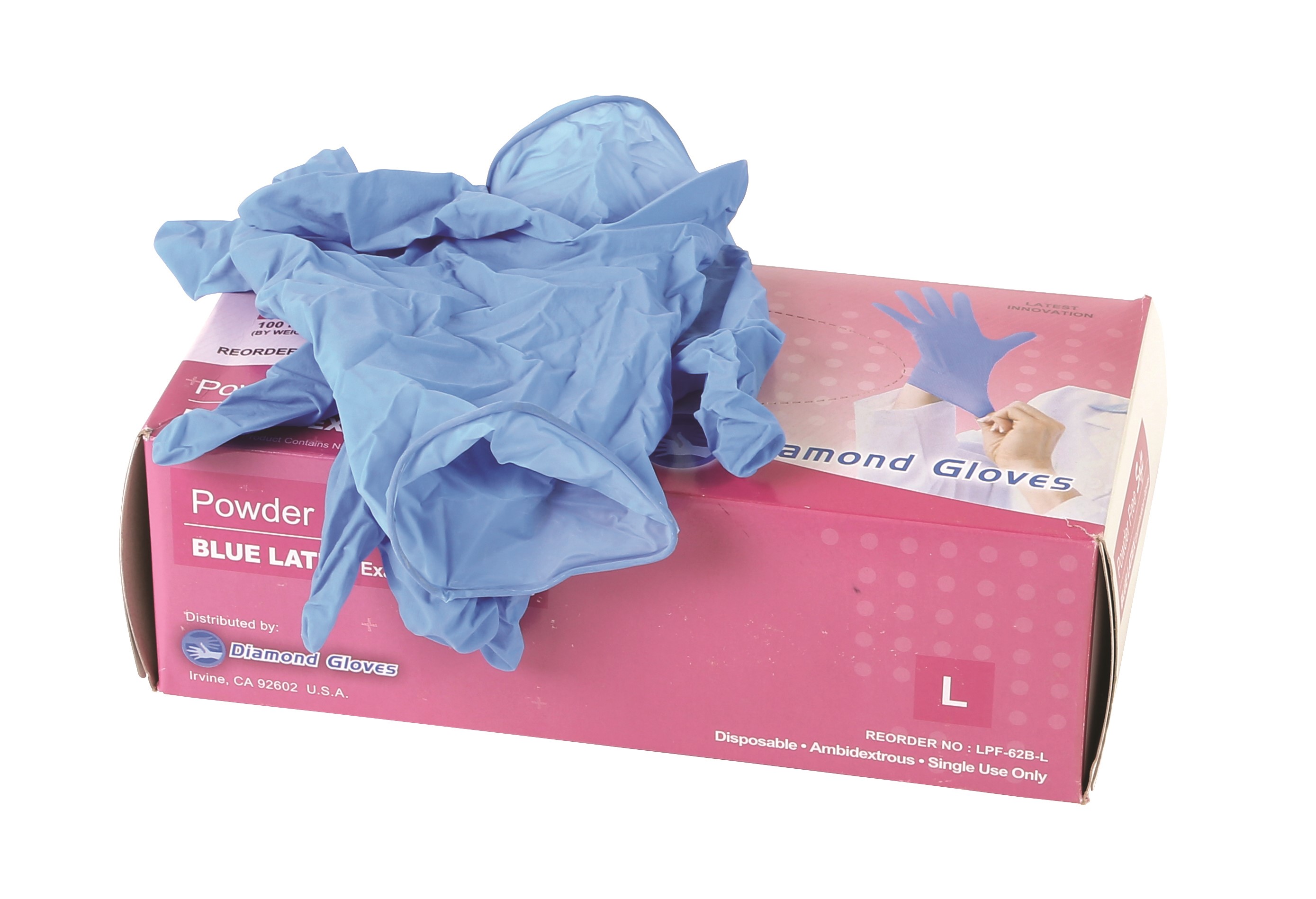 51184 LATEX GLOVES, SIZE LARGE