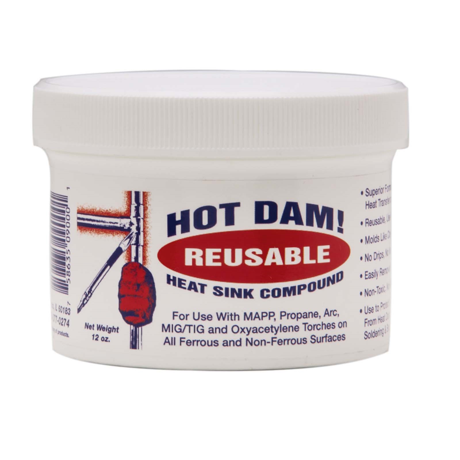 97277 RED HOT DAM HEAT STOPPER, 3/4 LB
