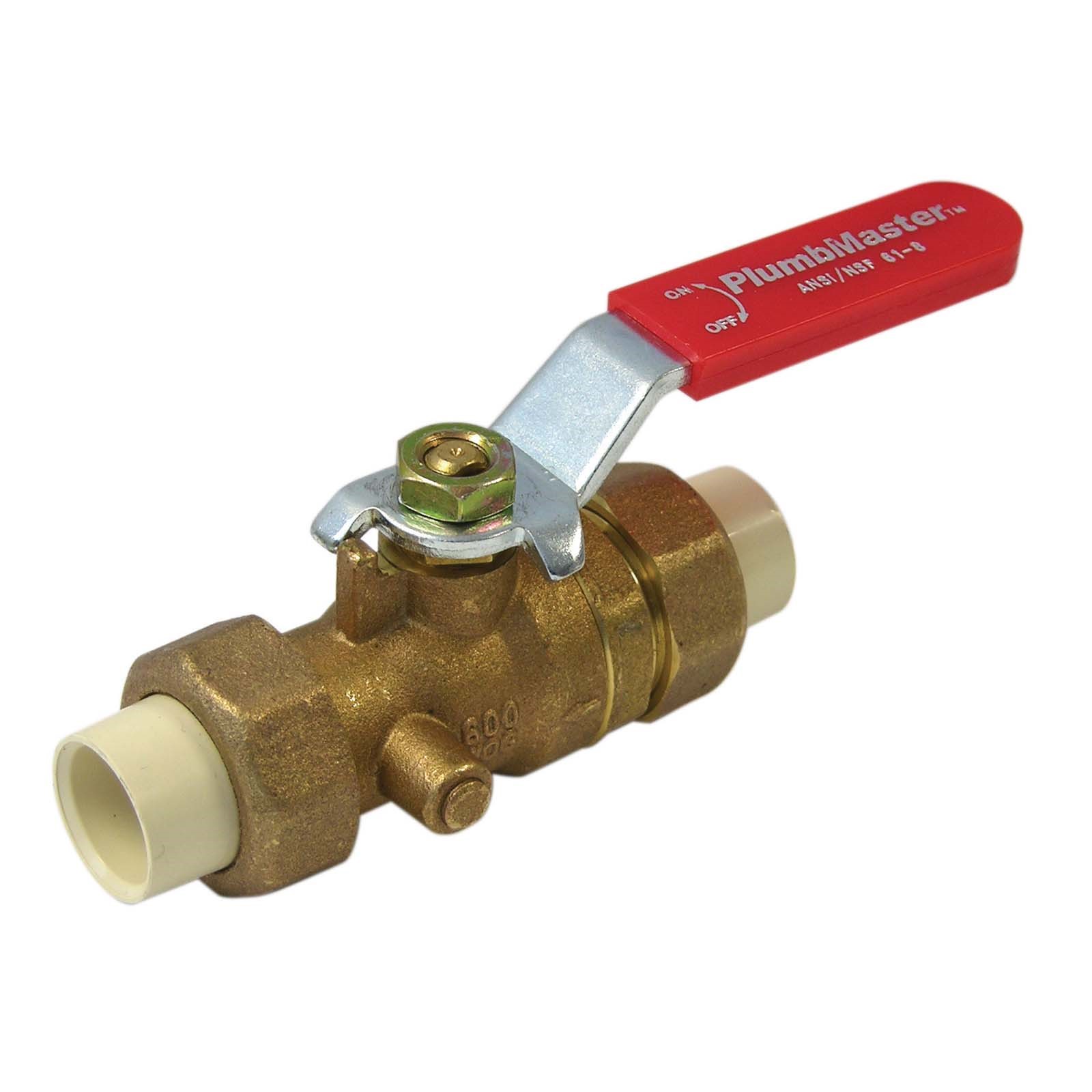 55799NL 3/4 SOLDER  BRASS (LEAD FREE) 2-WAY 1/4-TURN FULL-