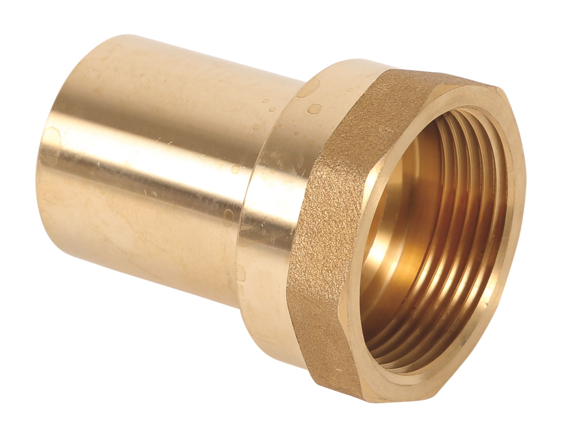 83740 1-1/4 FPT X 1-1/4 FTG BRASS ADAPTER