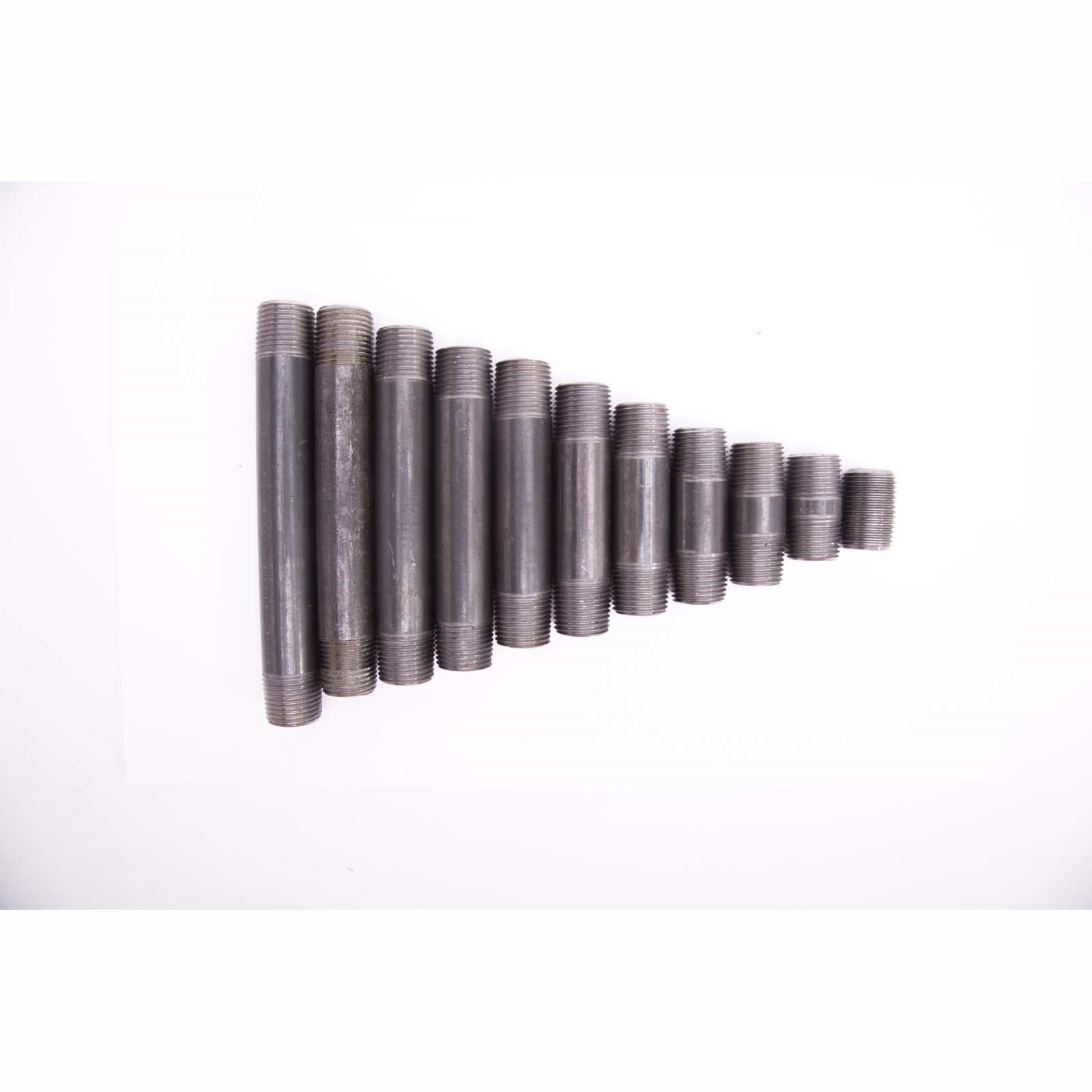 96625 NIPPLE RUN (CLOSE TO 6”) 3/4” BLACK (11 PCS)